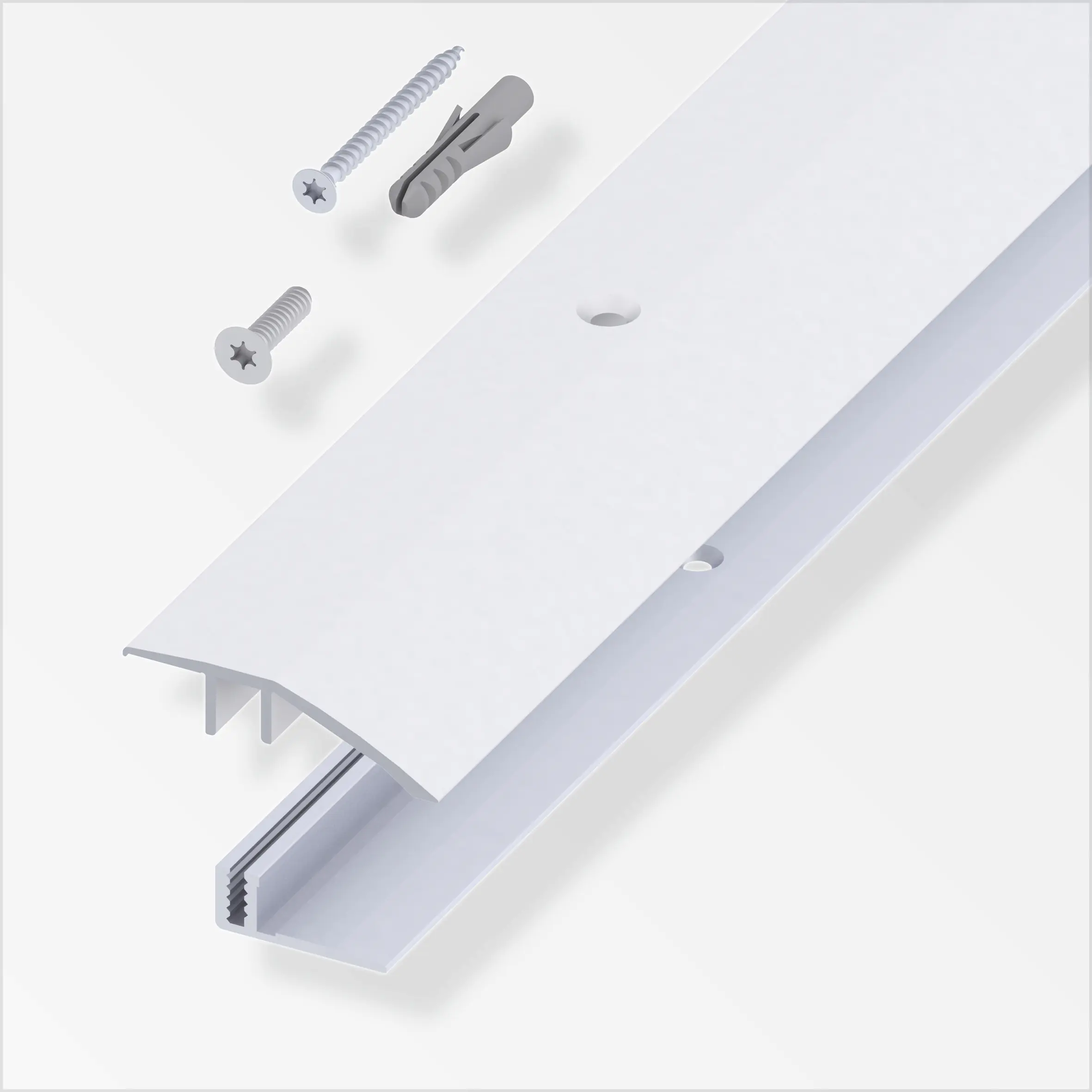 alfer Niveauausgleichs- Träger-Profil 2 m, 45 x 7 - 15 mm silber alfer Niveauausgleichs- Träger-Profil 2 m, 45 x 7 - 15 mm silber
