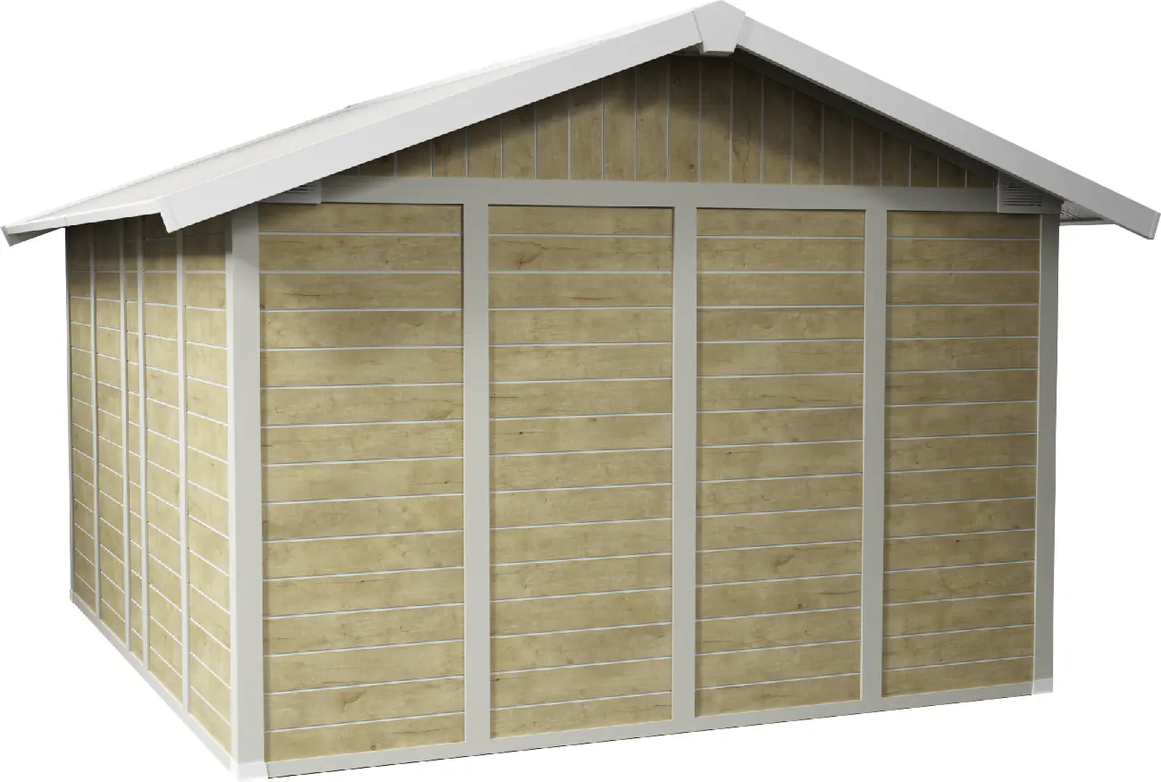 Grosfillex Gartenhaus Deco H 11 370 x 407 cm (inkl. Dachüberstand)