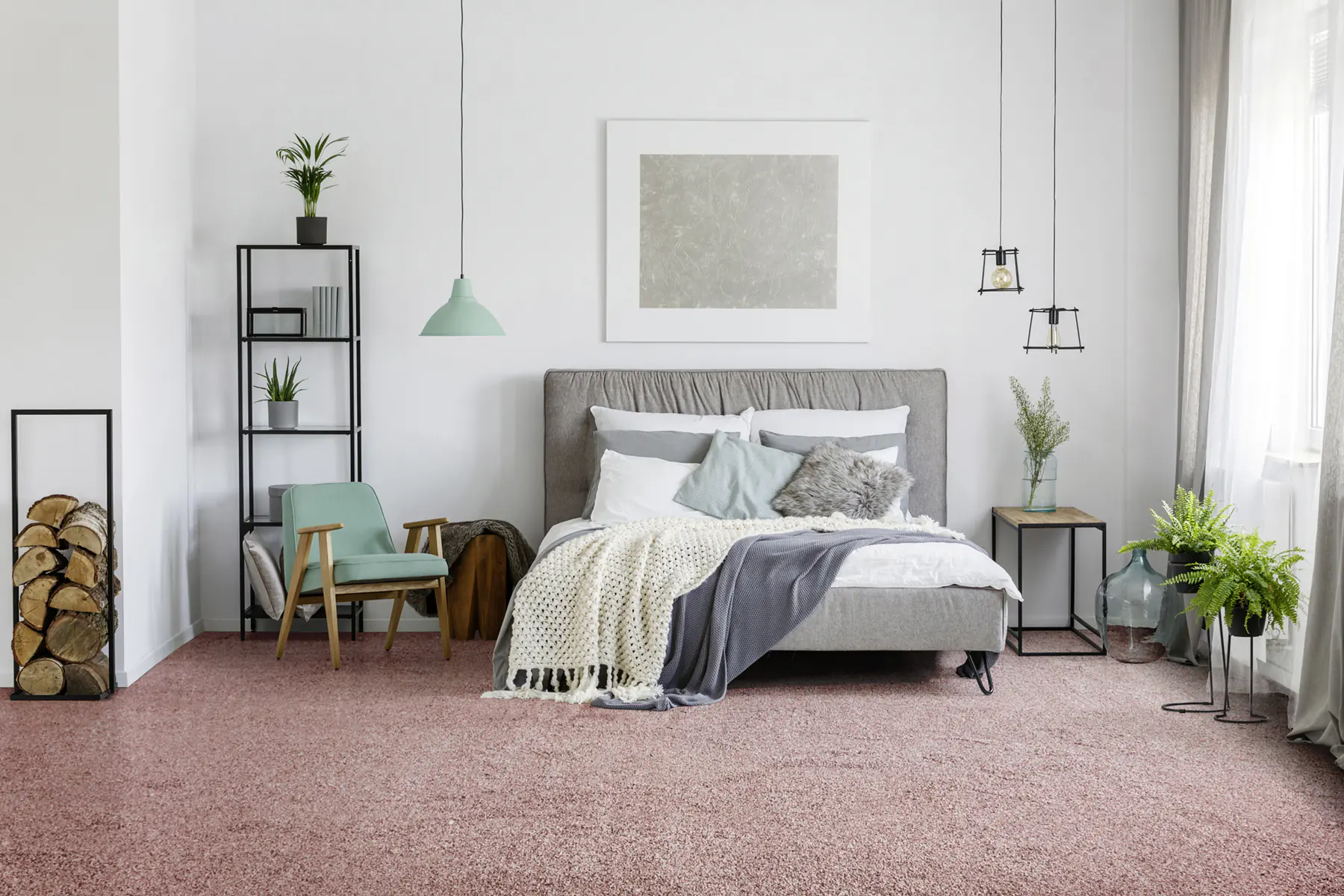 Teppichboden Lea altrosa 4 m breit (Meterware)