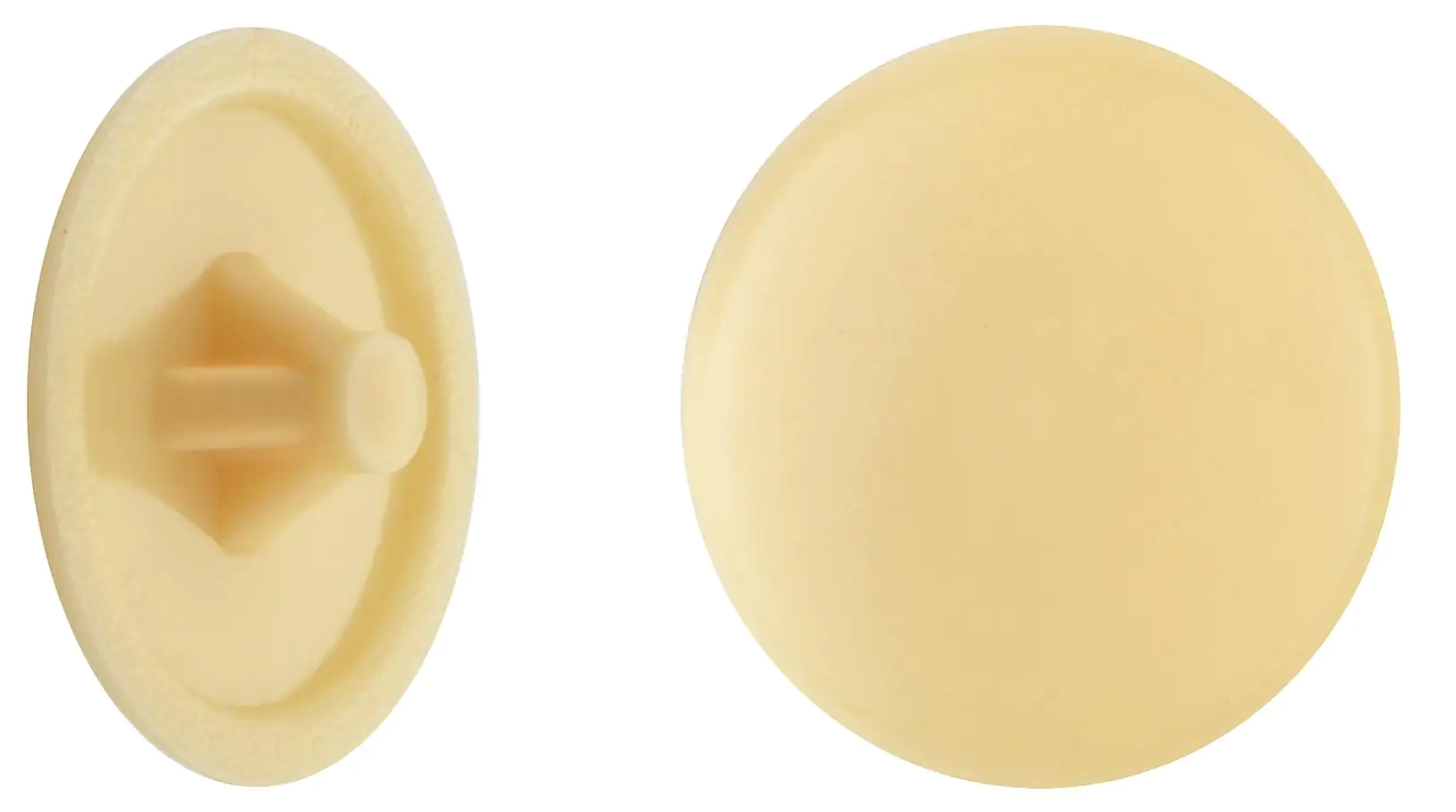 Abdeckkappen Ø 12 mm für PZ Schrauben beige - 50 Stk.