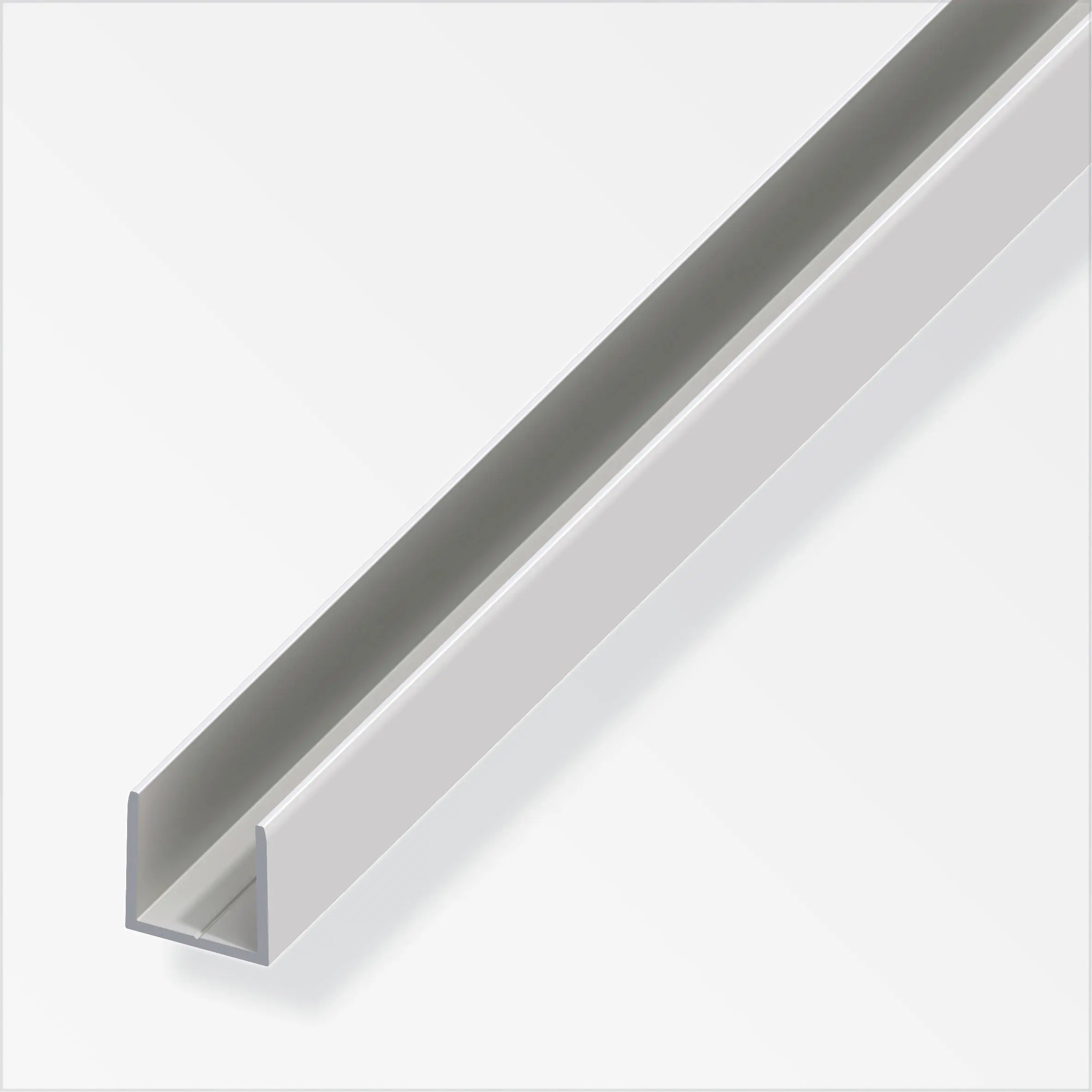 alfer clampline-U-Profil 2 m, 5.9 x 10 x 1.5 mm Aluminium eloxiert silber
