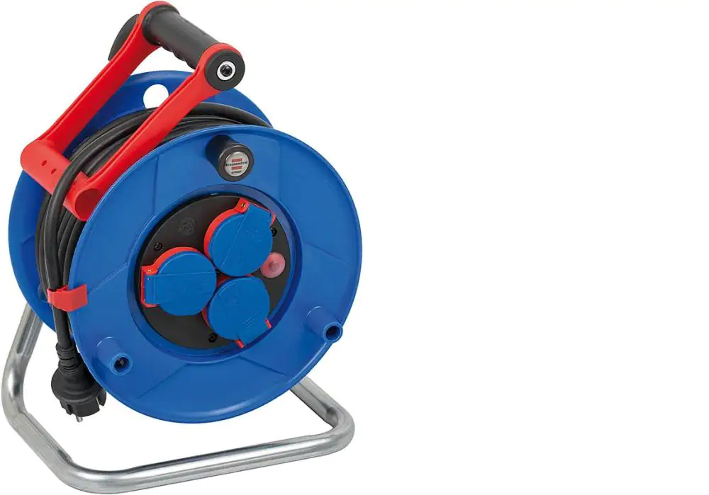 Brennenstuhl Gewerbe Kabeltrommel Außen 25m H07RN-F 3G1,5, schwarz