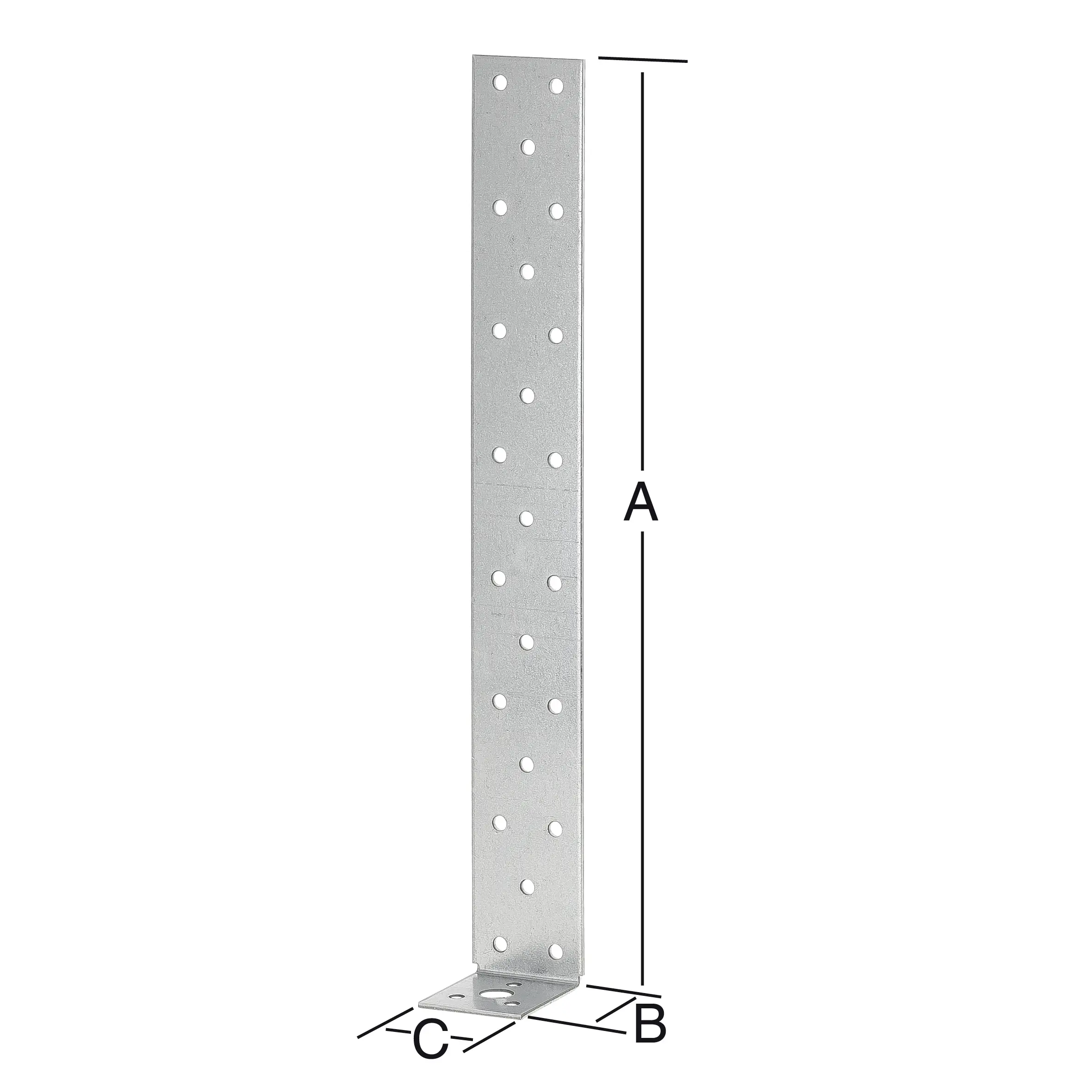 Vormann Beton-Flachstahlanker sendzimir verzinkt 200 x 40 x 40 mm