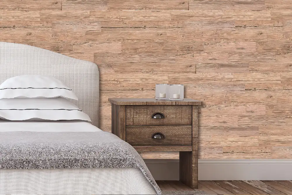 iWerk Holzpaneele zum Kleben 78 x 50 cm, 5 mm, Design almwood