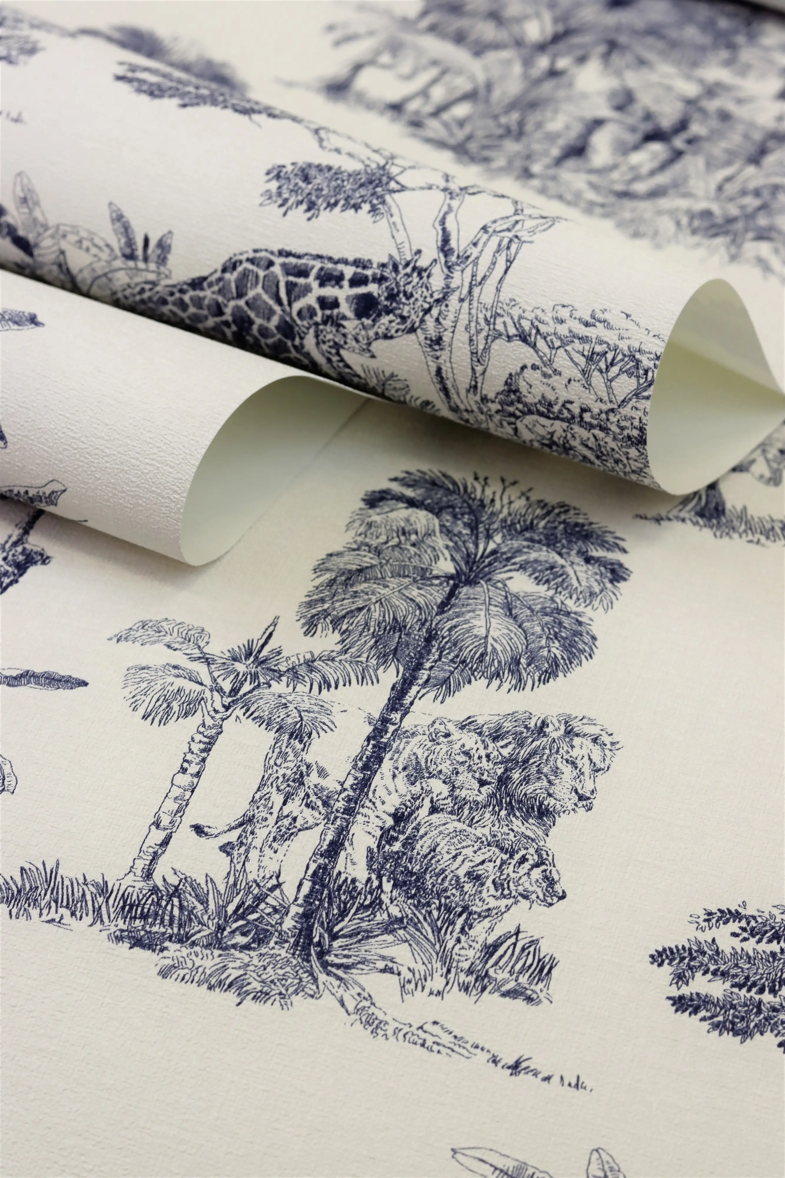 Rasch Vliestapete 555011 Blau-Indigo Muster & Motive 10,05 m x 0,53 m