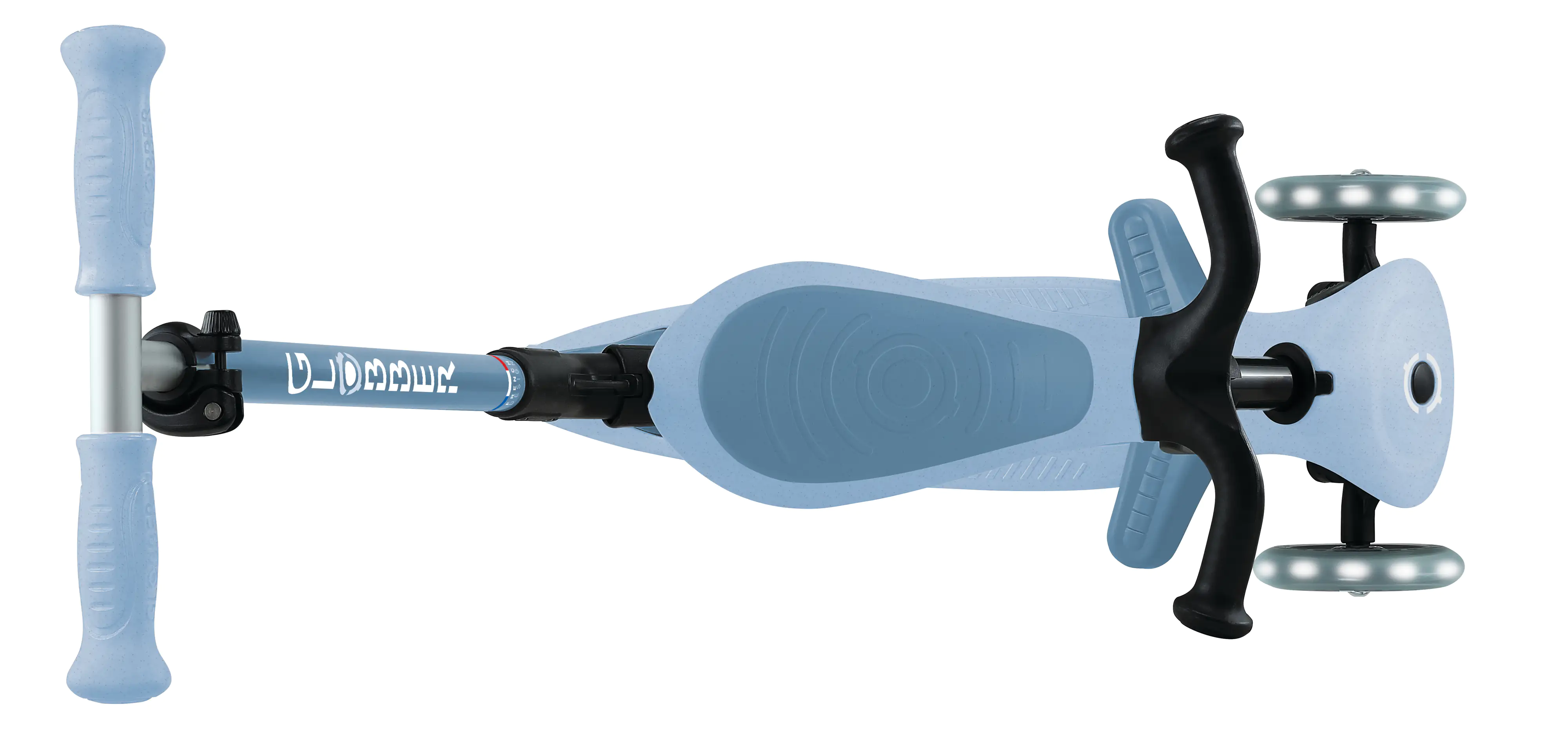 Globber 3-in-1 Fahrzeug Go-Up Active Lights Eco blaubeere mit Leuchtrollen