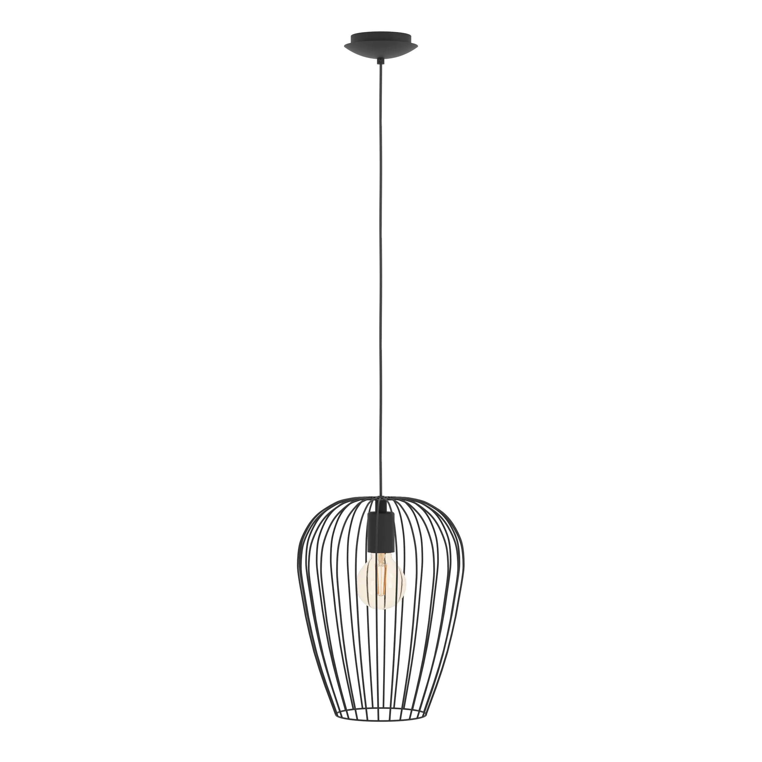 Eglo Pendelleuchte Newtown schwarz Ø 27,5 cm E27, max. 60 W