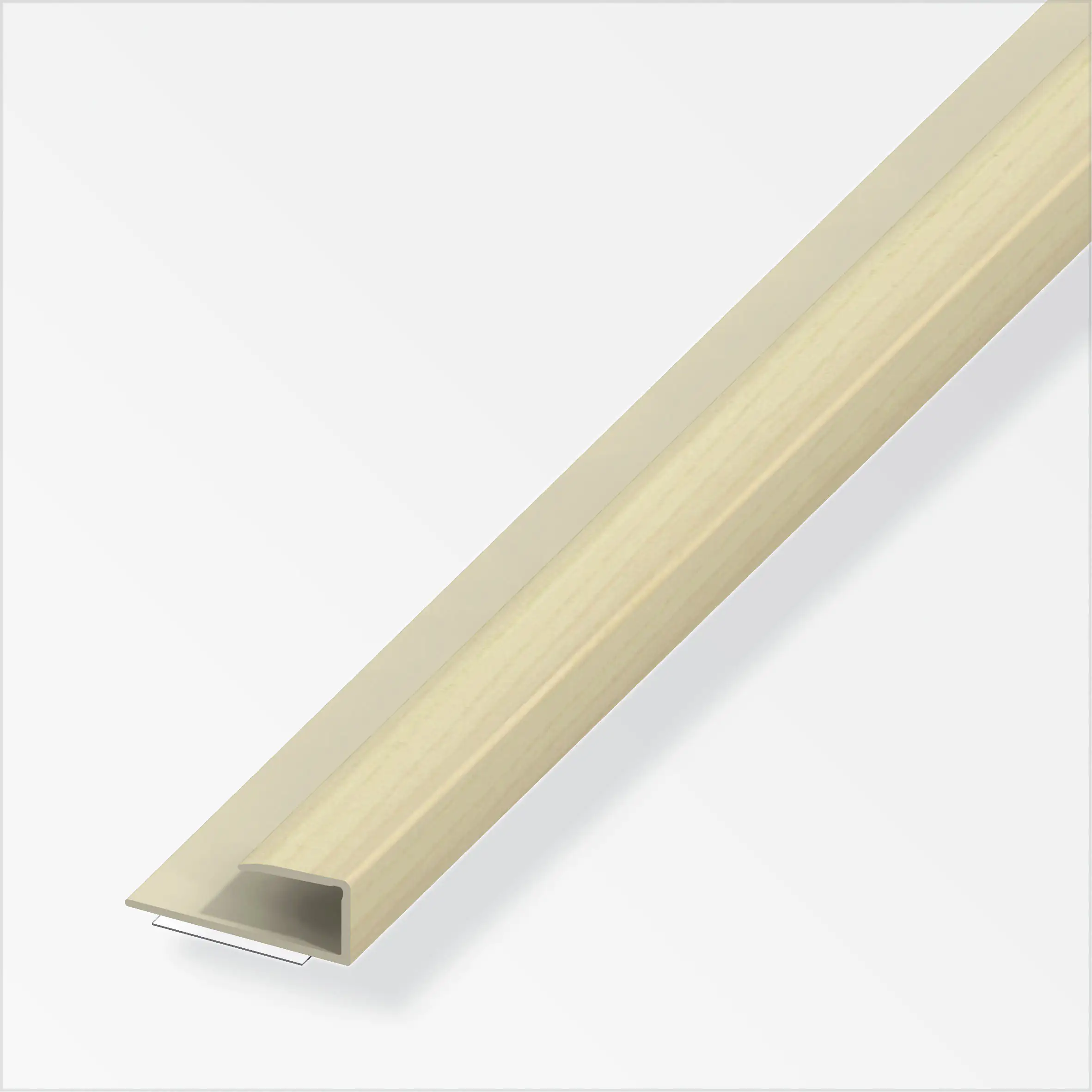 alfer Einfassprofil 2 m, 15 x 9 mm PVC (Kunststoff) glatt ahorn