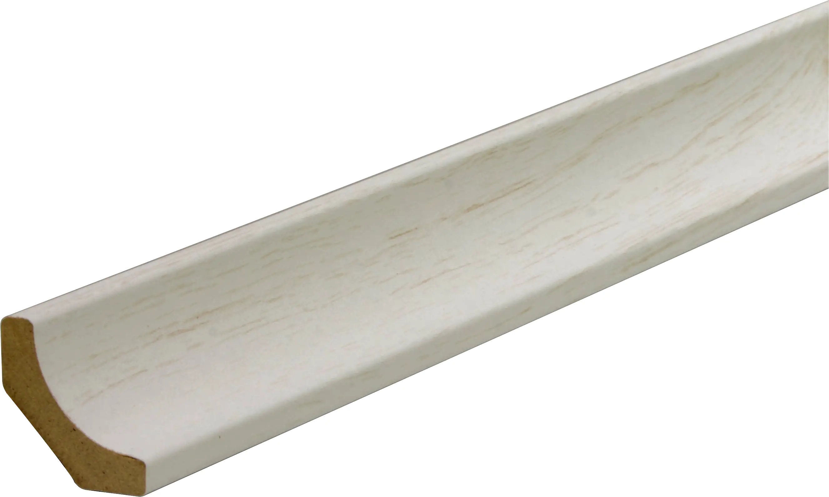 B.S. Bauprogramm Hohlkehlleiste 260 cm 24 x 24 mm Esche weiß