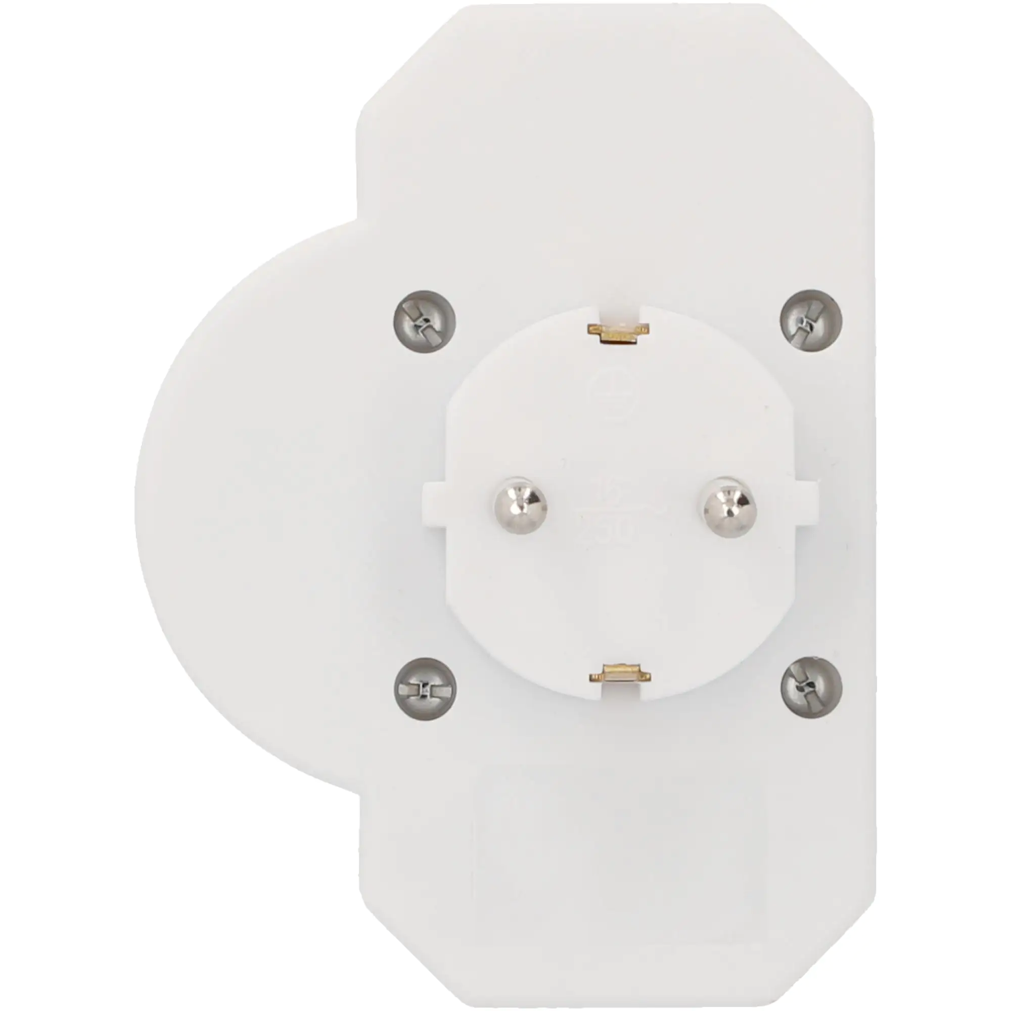 Steckdosenadapter mit Überspannungsschutz 1xSchutz-Kontakt, 2xEuro, weiß Steckdosenadapter mit Überspannungsschutz 1xSchutz-Kontakt, 2xEuro, weiß