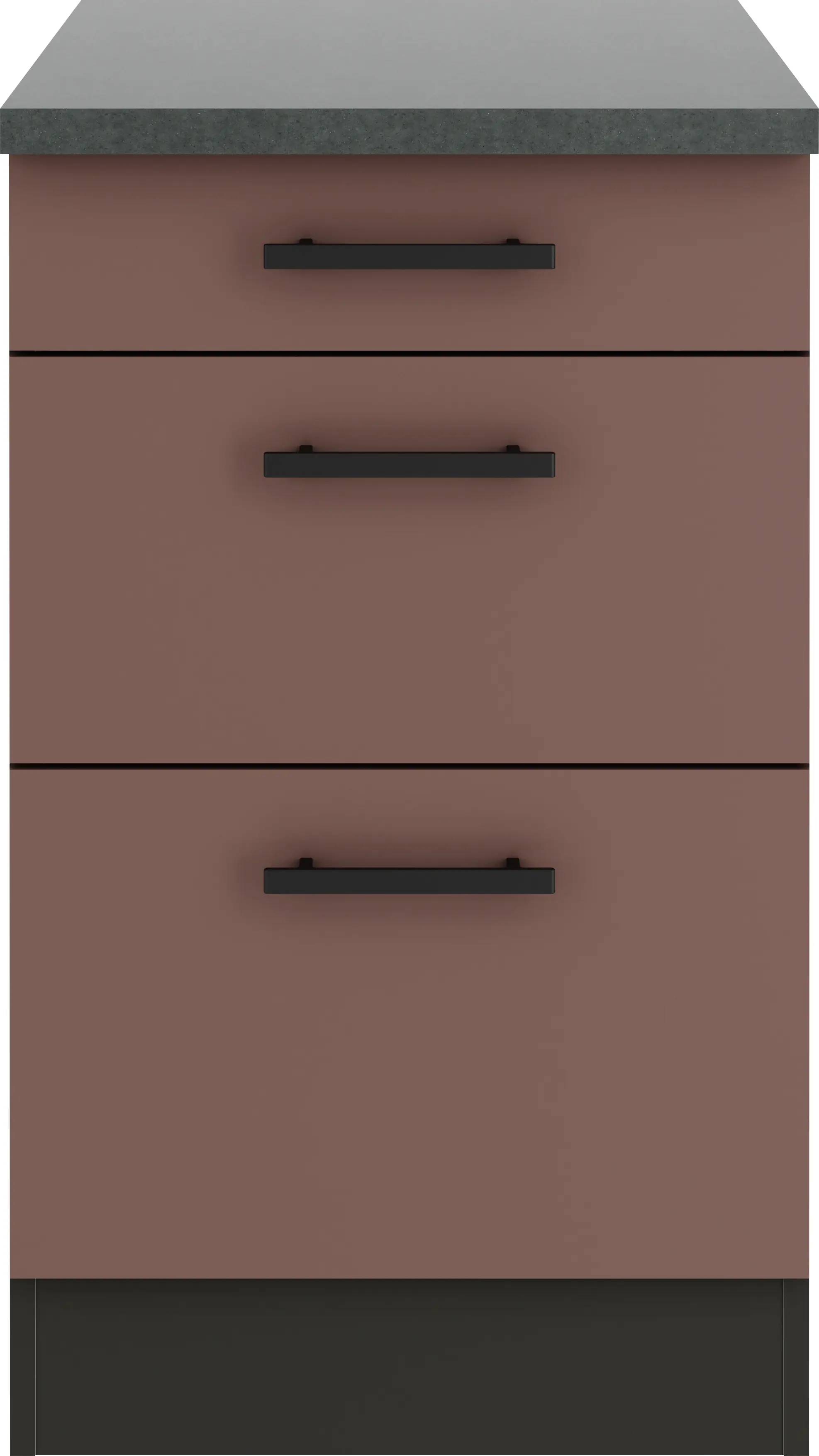 Optifit Unterschrank Nizza 407 rostrot/anthrazit matt 50 cm 