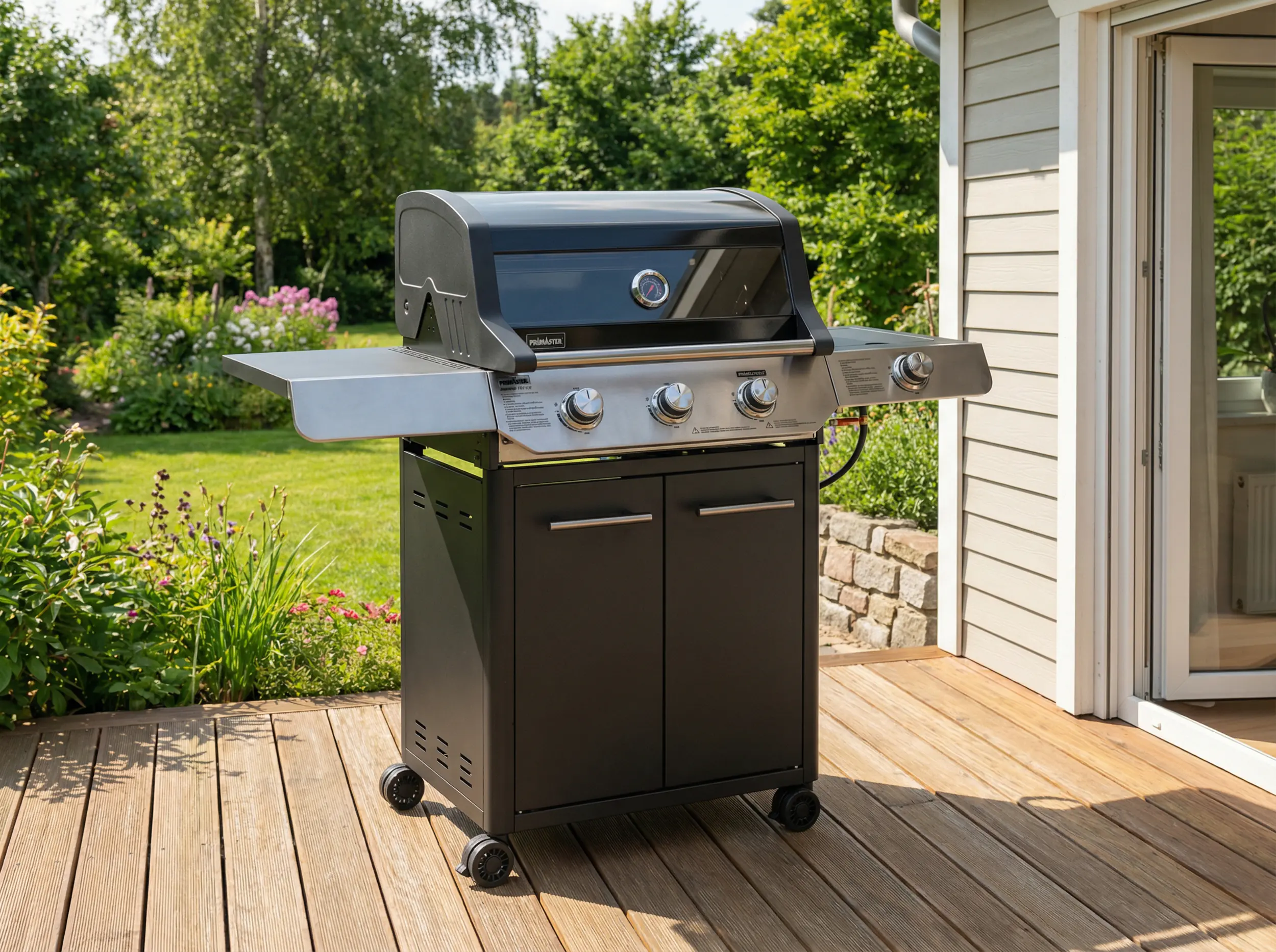 Primaster Gasgrill Cody Powerzone & Seitenbrenner Grillfläche: 63,5 x 48 cm 