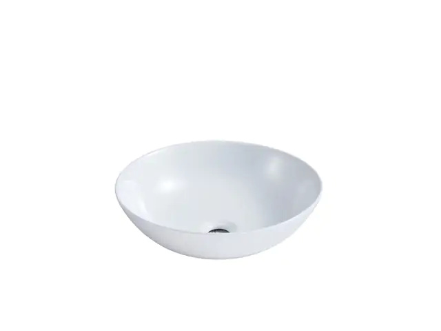 Primaster Keramik-Aufsatzwaschbecken Ø 40,5 cm Chania weiß