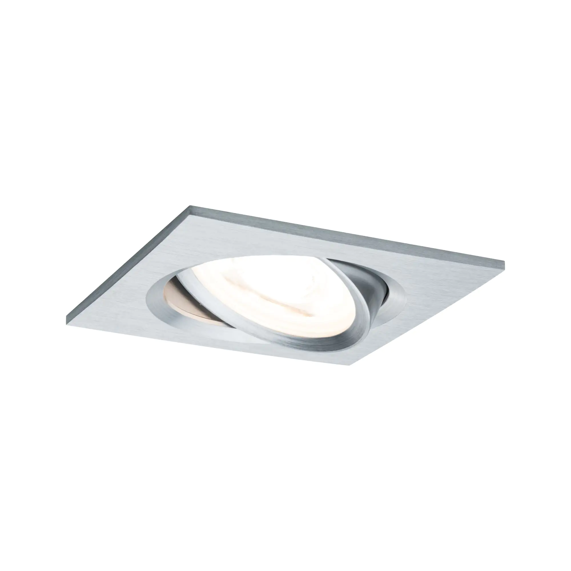 Paulmann LED Einbauleuchte Nova Coin alu 8,4 x 8,4 cm schwenkbar dimmbar