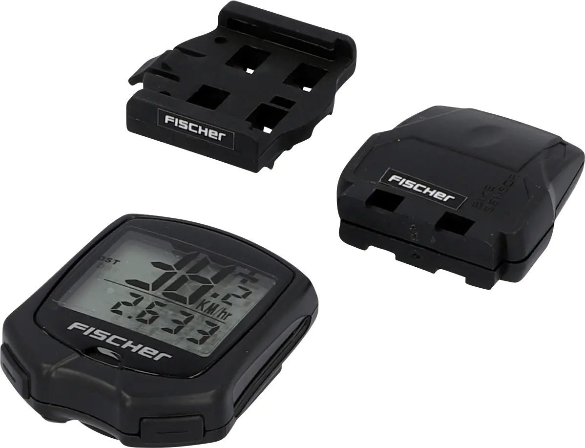 Fischer Fahrradcomputer Funk Plus mit 18 Funktionen