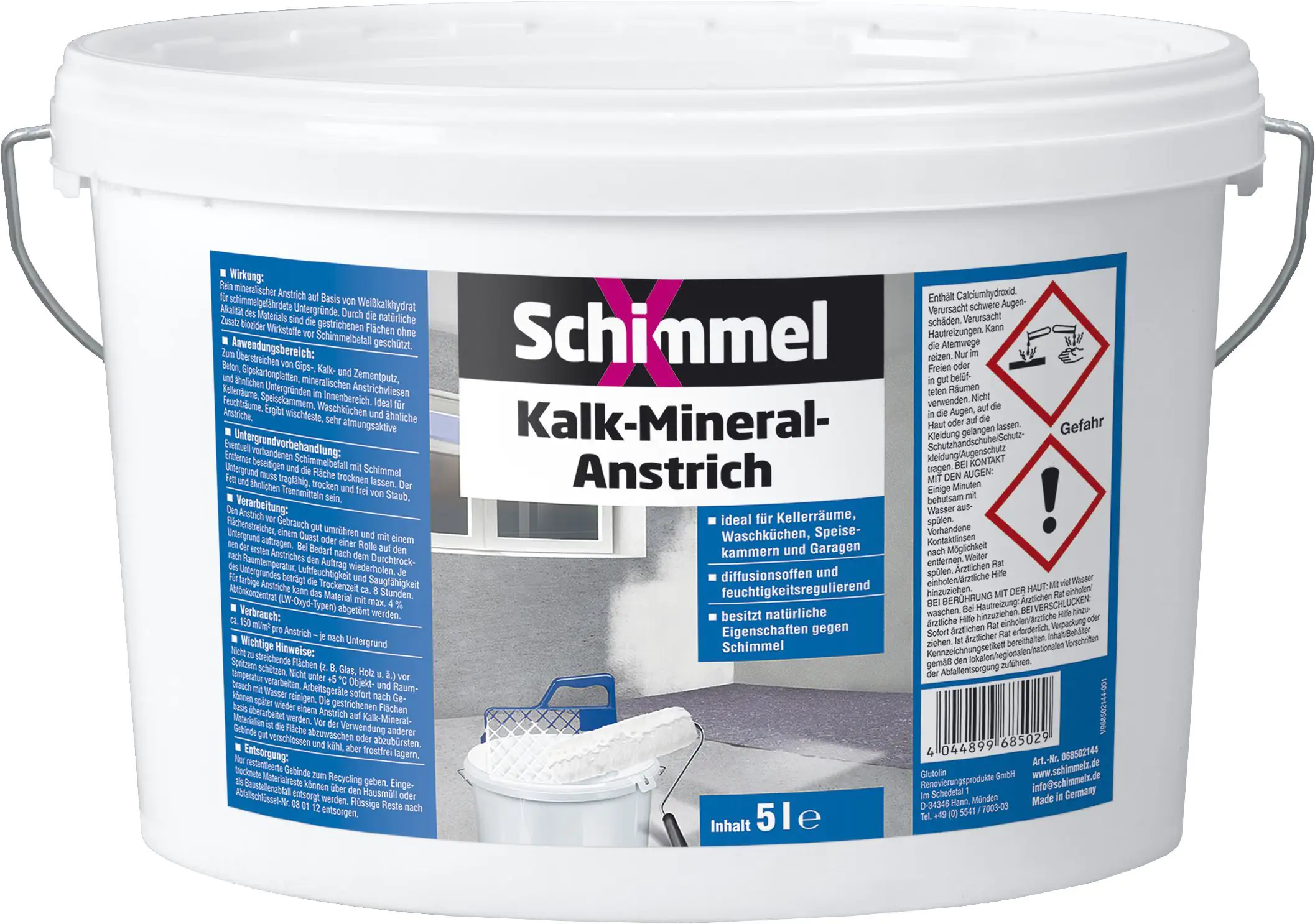 Schimmel X Kalk-Mineral-Anstrich 5 L