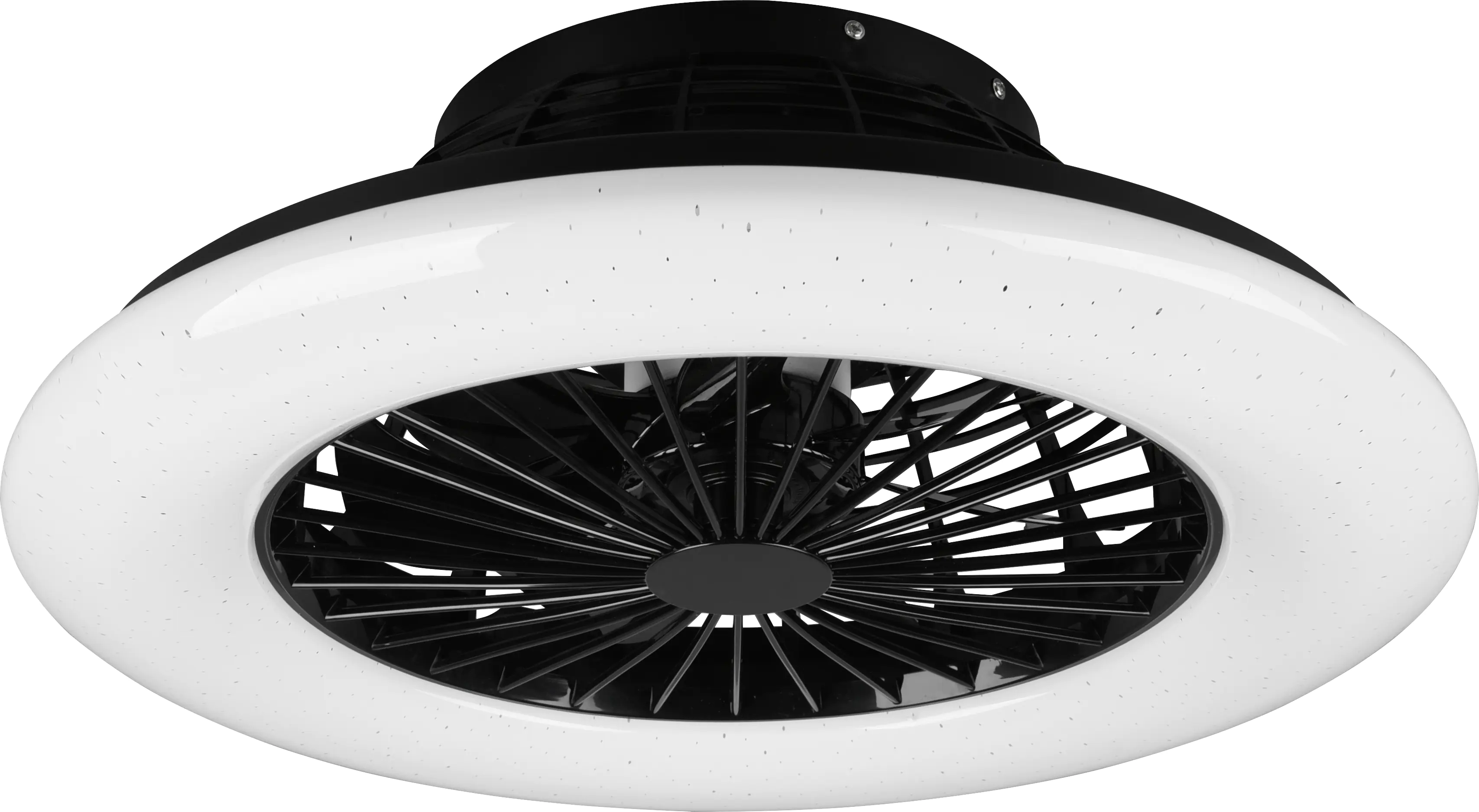 Reality LED Deckenleuchte Stralsund mit Ventilator weiß-schwarz Ø 50 cm Reality LED Deckenleuchte Stralsund mit Ventilator weiß-schwarz Ø 50 cm