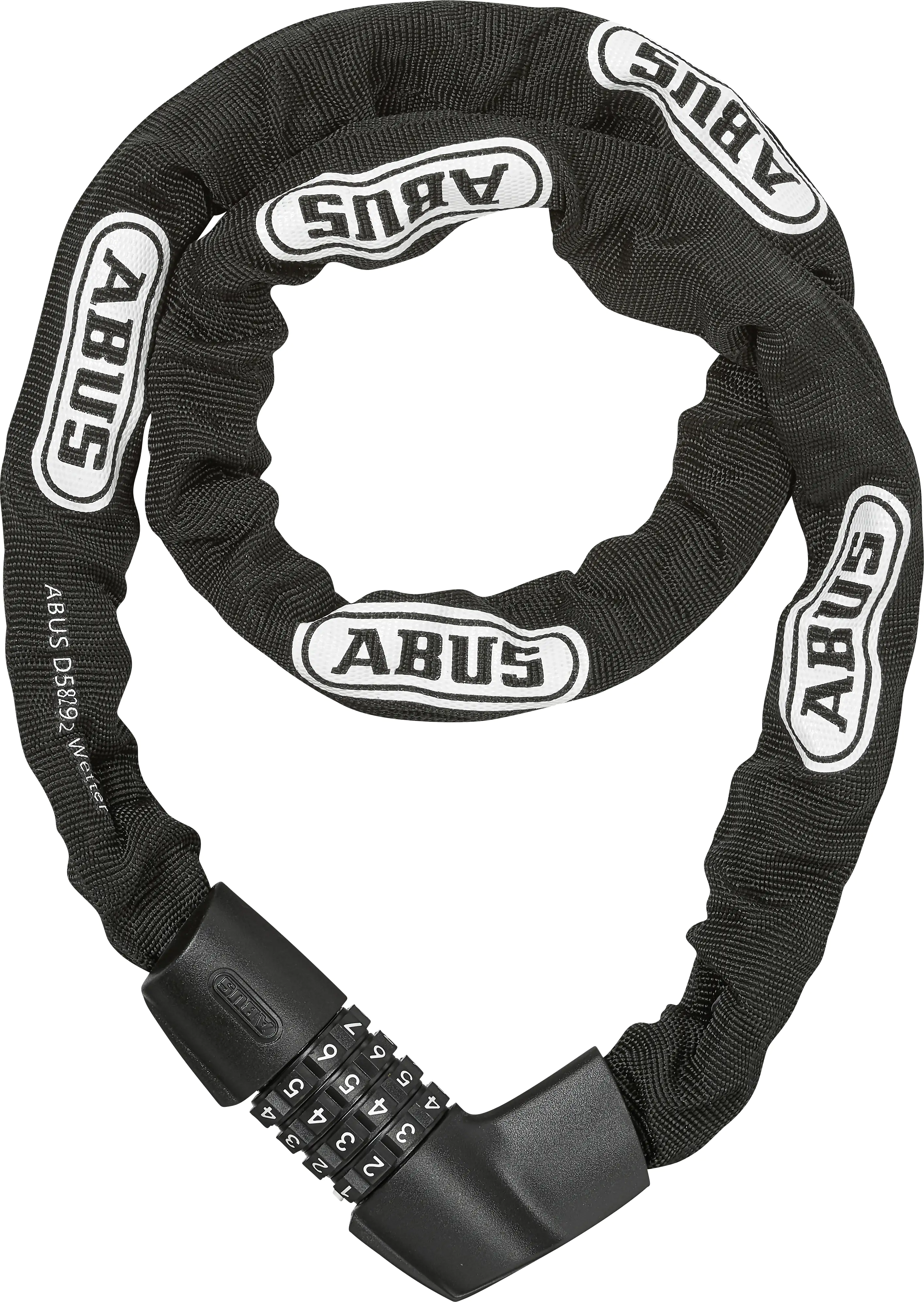 Abus Fahrrad-Kettenschloss CH Lock 4418 1100mm Ø 7mm schwarz