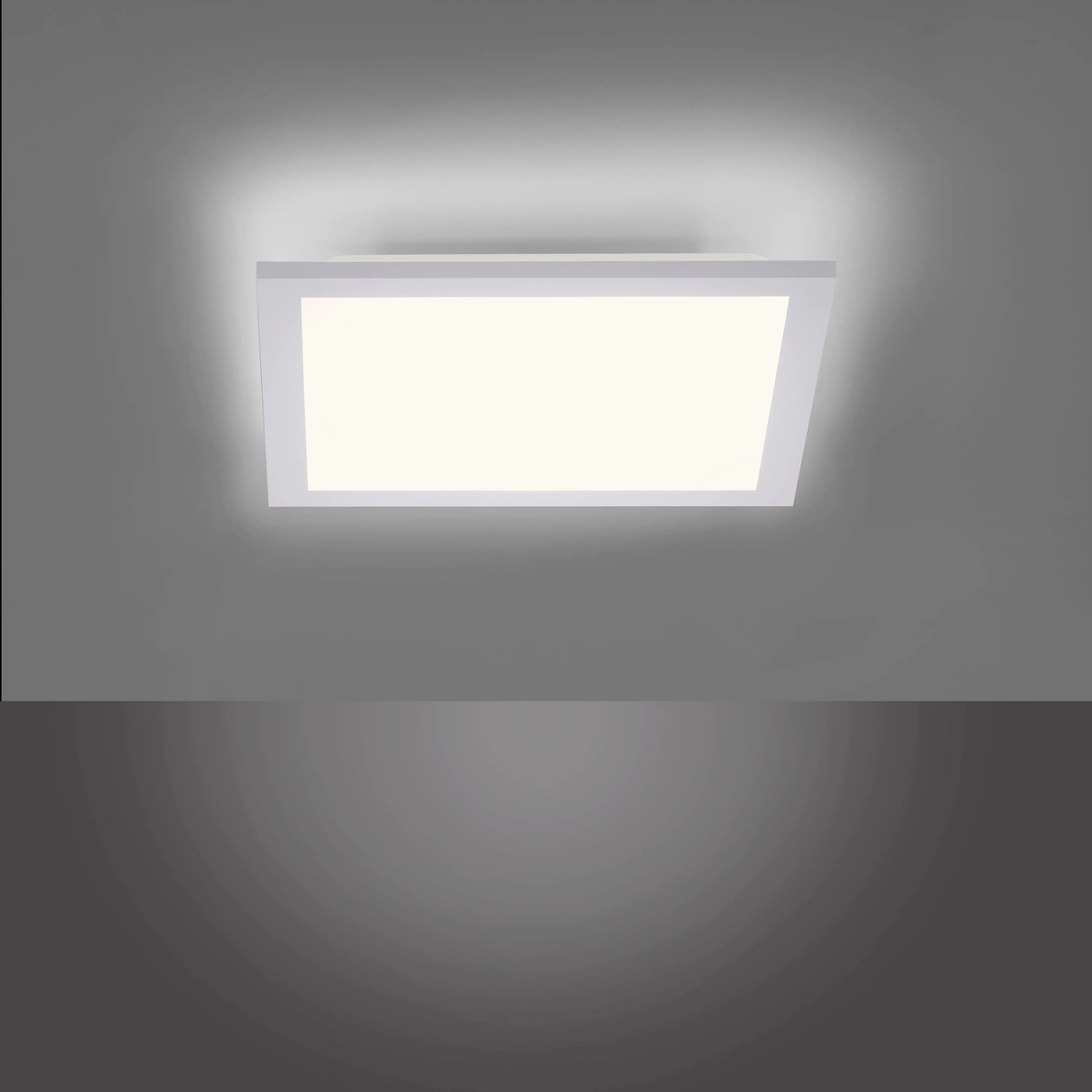 JustLight LED Deckenleuchte Flat weiß 29,5 x 29,5 cm Backlight 17 W