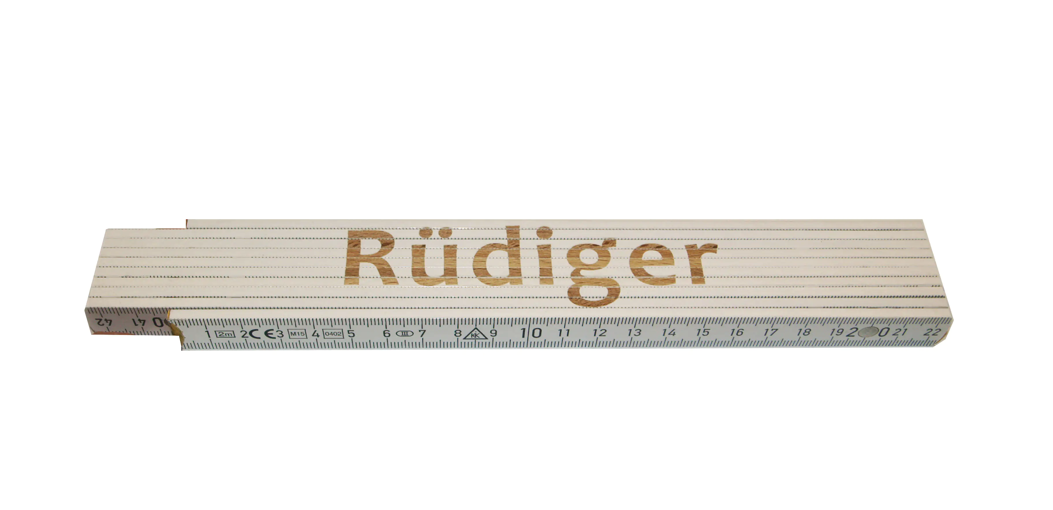 Zollstock Rüdiger 2 m weiß