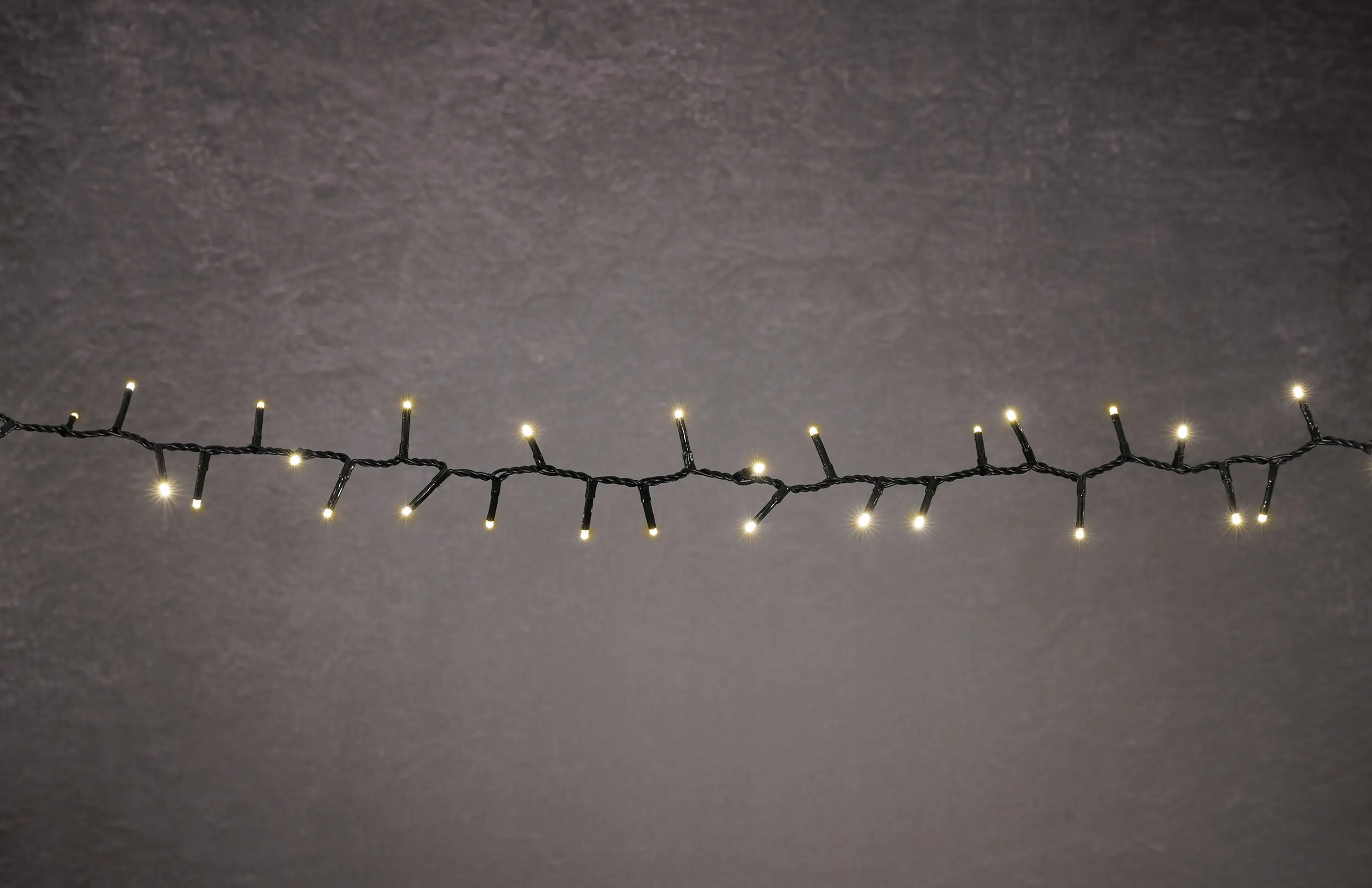 TrendLine LED-Lichterkette Premium Außen 10,7 m warmweiß-grün mit Timer, Dimmer