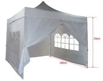 TrendLine Seitenteile für Faltpavillon 4 Stück