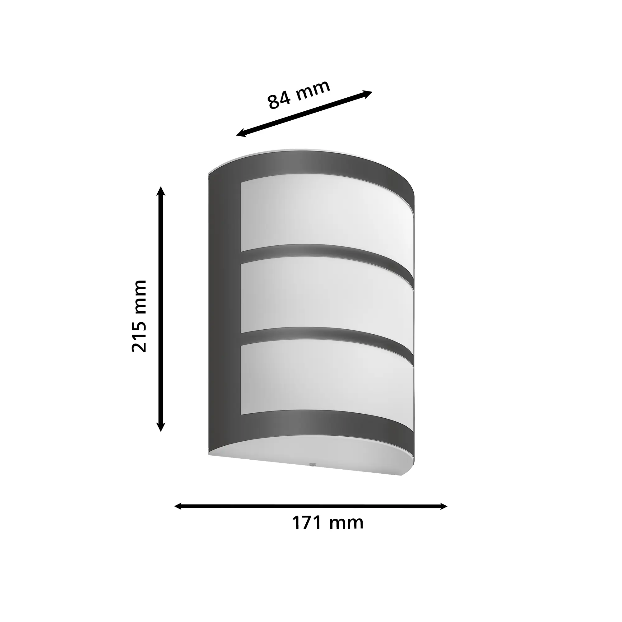 Philips LED Außenwandleuchte Python anthrazit warmweiß