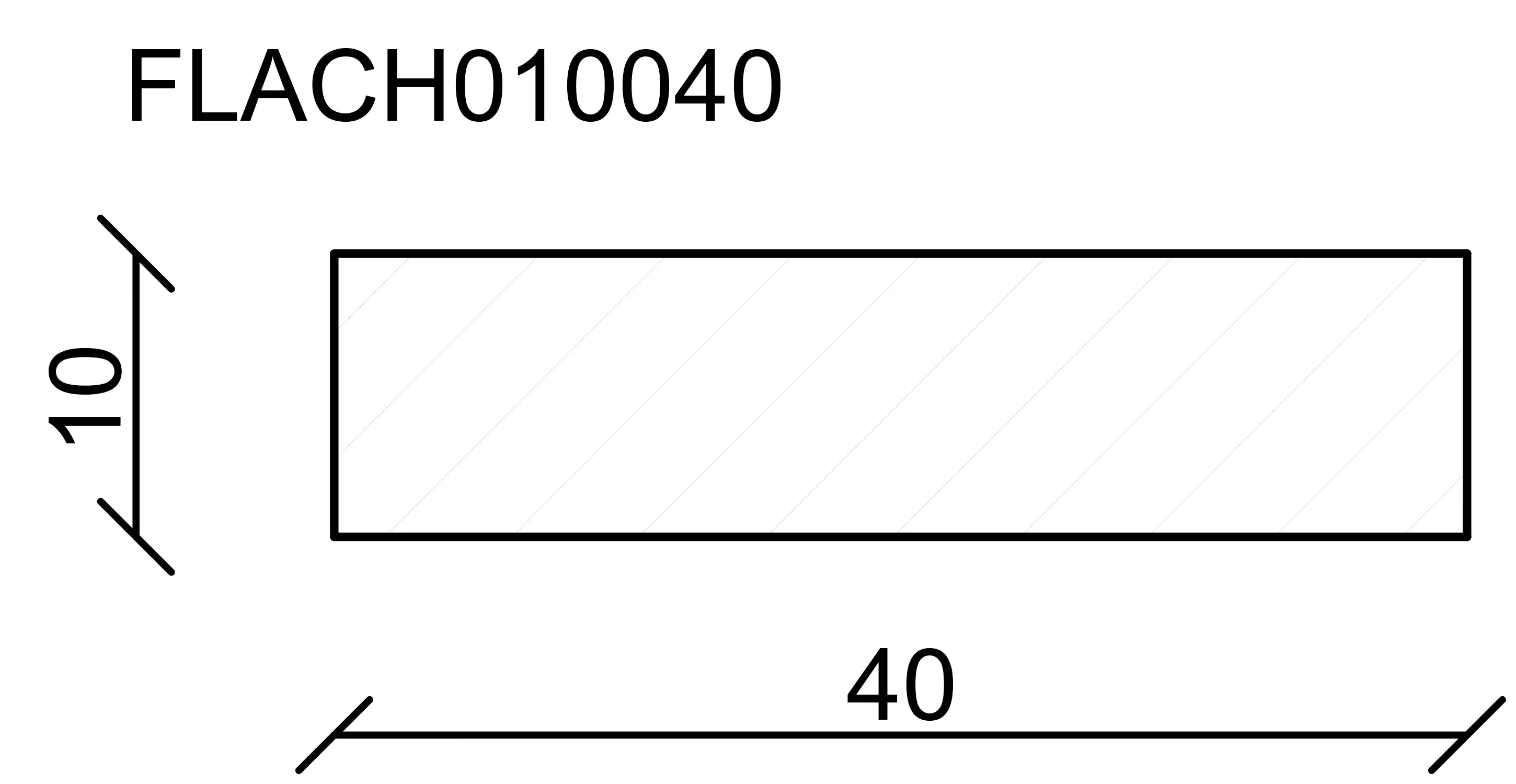 FN Neuhofer Flachleiste 100 cm 40 x 10 mm Fichte/Kiefer