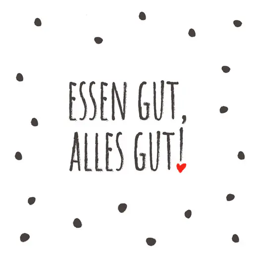 Duni Servietten Essen Gut 33 x 33 cm - 20er Pack