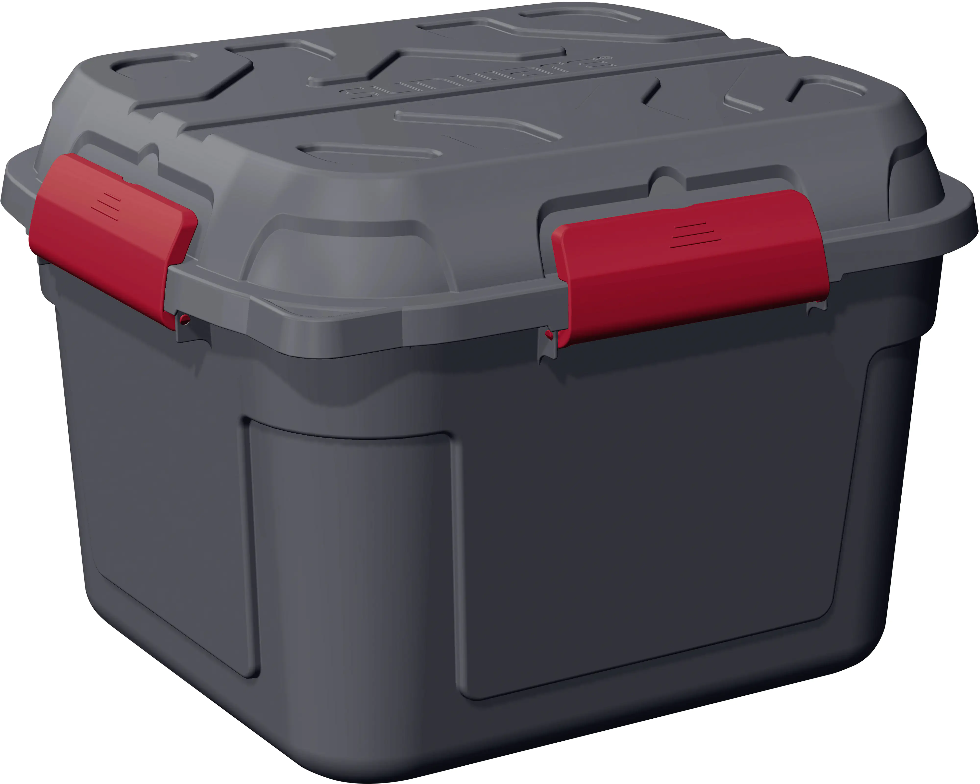 Sunware Aufbewahrungsbox Q-Line 90L anthrazit rot 60,1 x 53,1 x 42,5 cm Sunware Aufbewahrungsbox Q-Line 90L anthrazit rot 60,1 x 53,1 x 42,5 cm