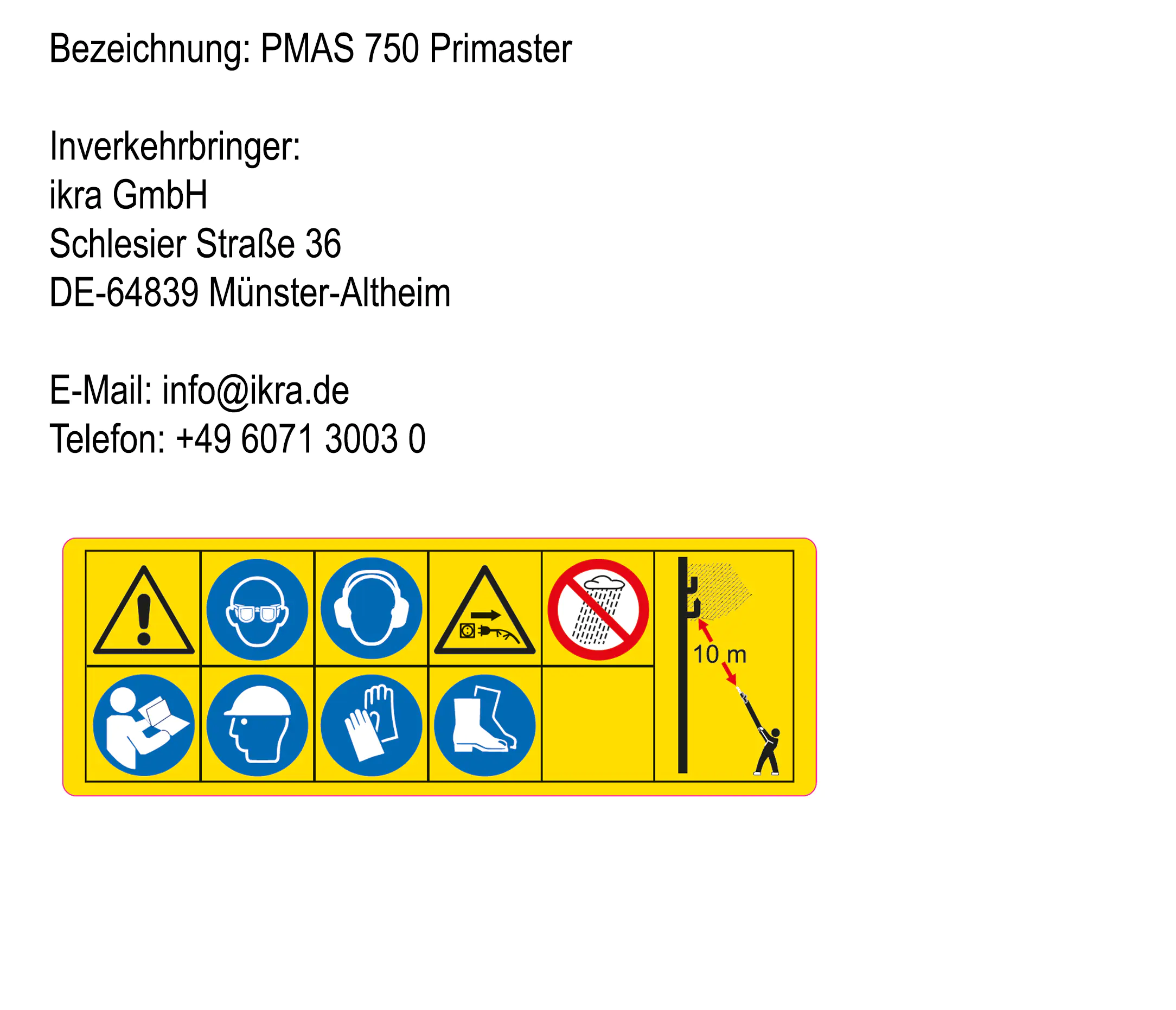 Primaster Elektro-Hochentaster PMAS 750 20,3 cm Schwertlänge