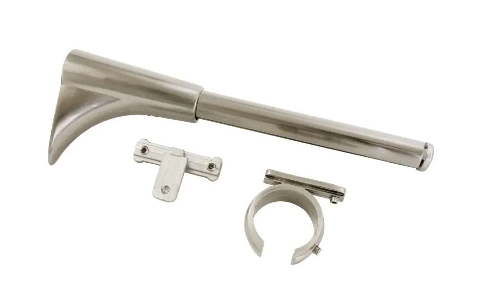 Gardinia Träger Universal Windsor edelstahl-optik, Ø 25 mm