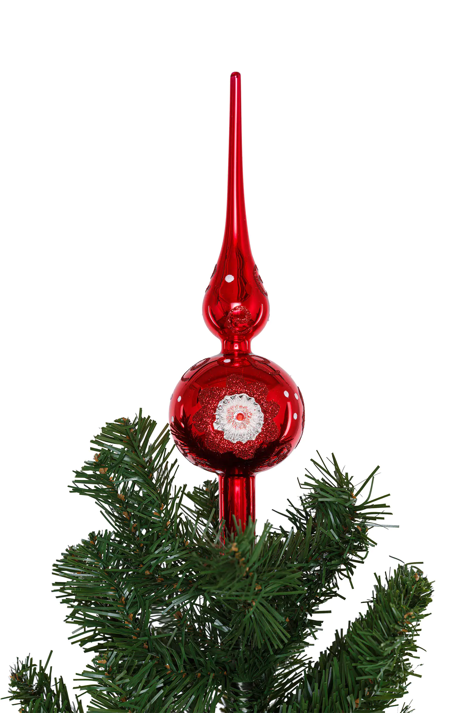 8718533794861_07 Kaemingk Baumspitze weihnachtsrot 31 cm