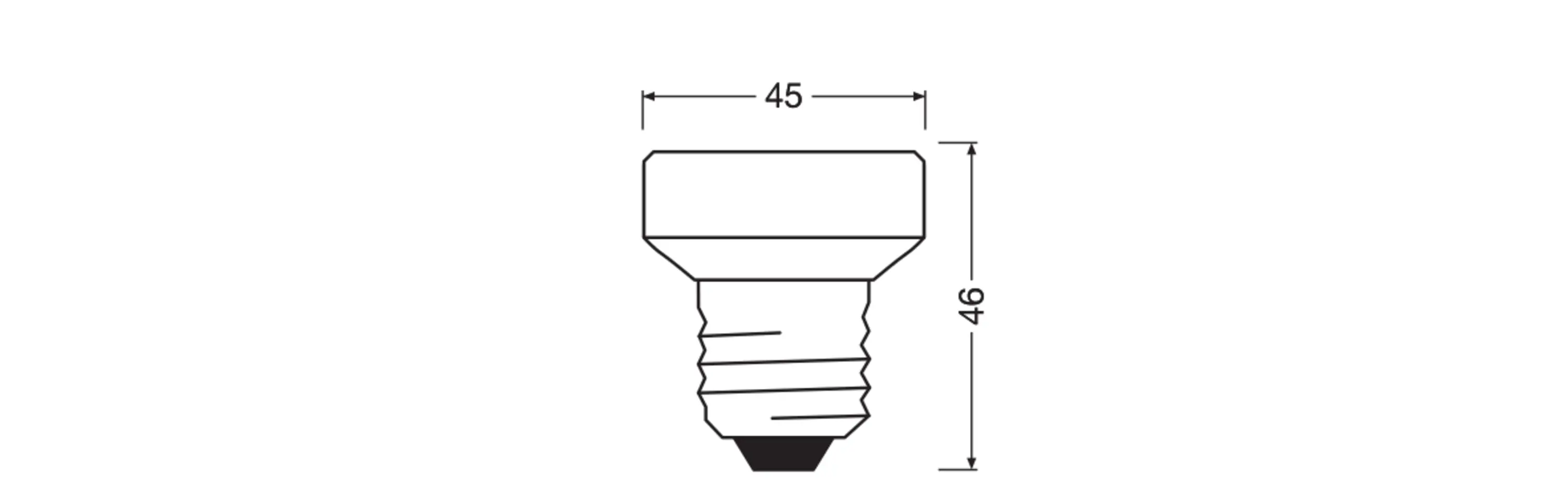 Osram LED Leuchtmittel Star Flat 29 E27 4,5 W warmweiß dimmbar