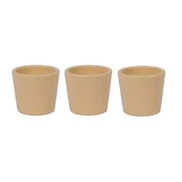 Übertopf Keramik Ø 7 x 10 cm gelb