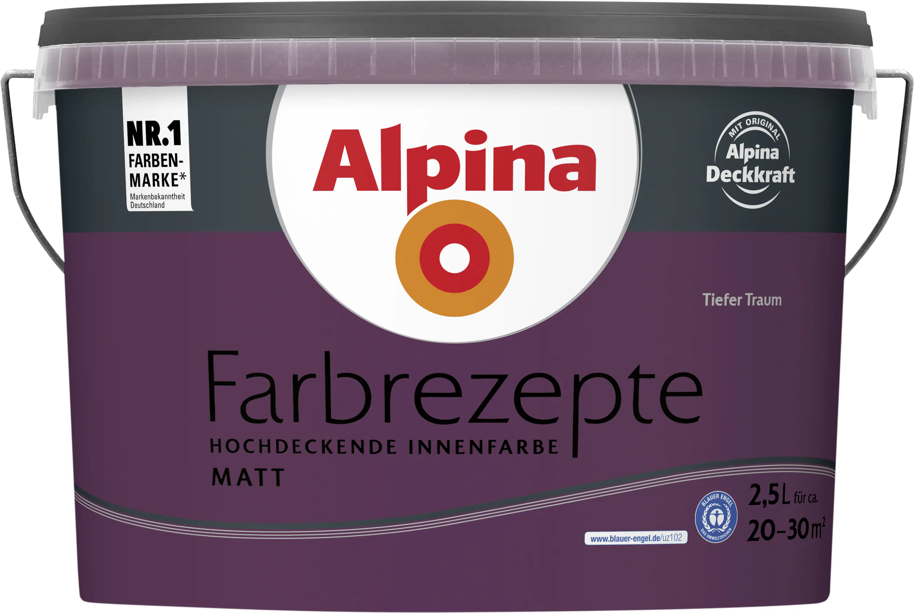 Alpina Farbrezepte Wandfarbe Tiefer Traum matt 2,5 L