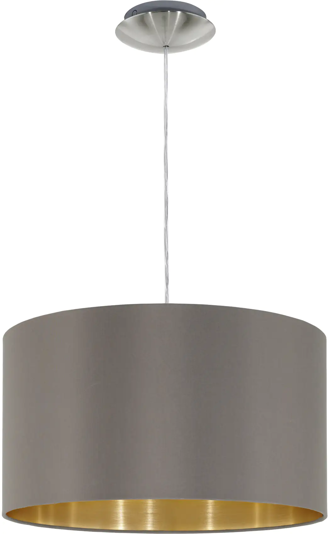 Eglo Pendelleuchte Maserlo cappuccino-gold Ø 38 cm E27, max. 60 W