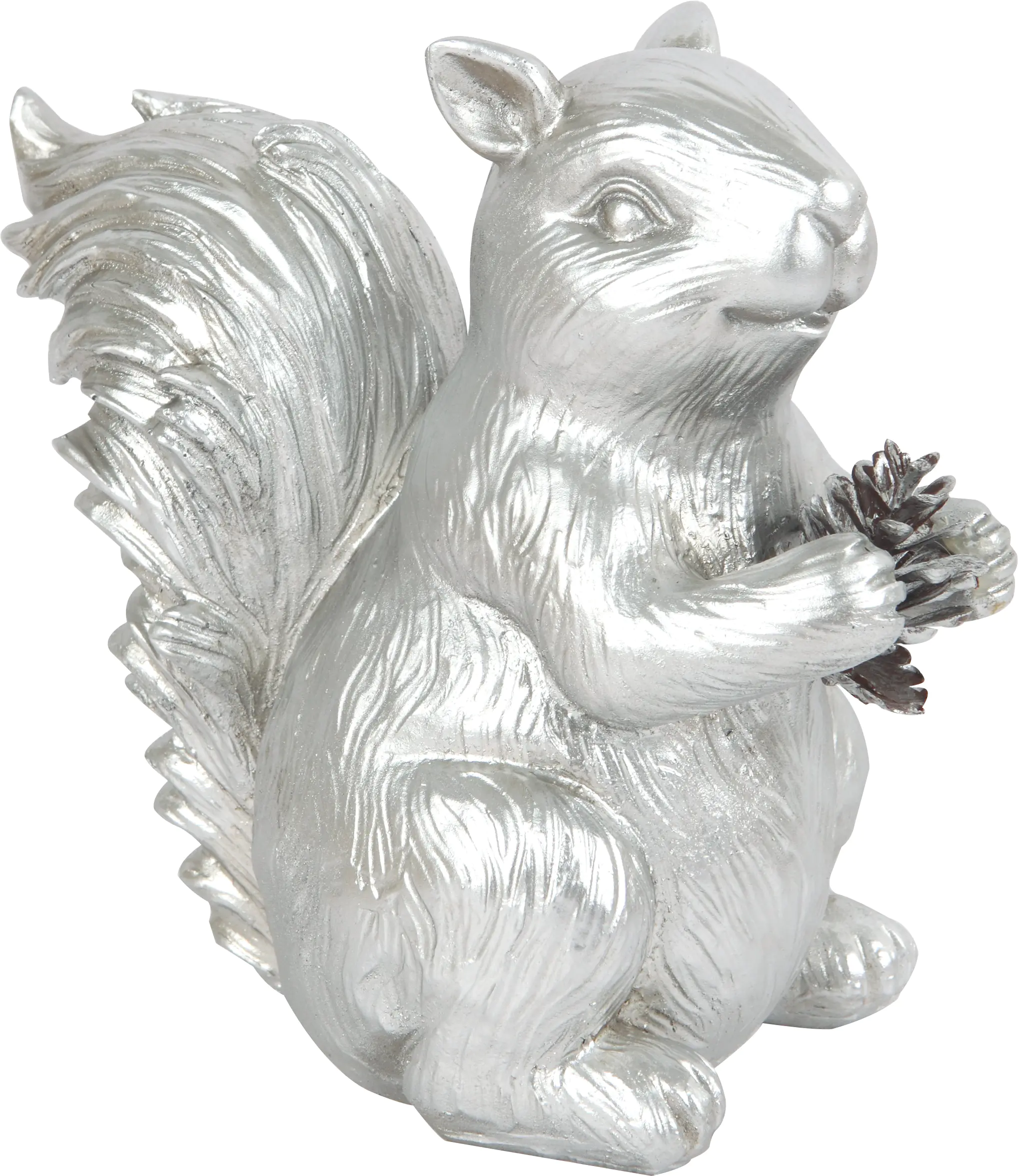 TrendLine Deko Eichhörnchen aus Polyresin 10,5 x 18,5 x 17,5 cm