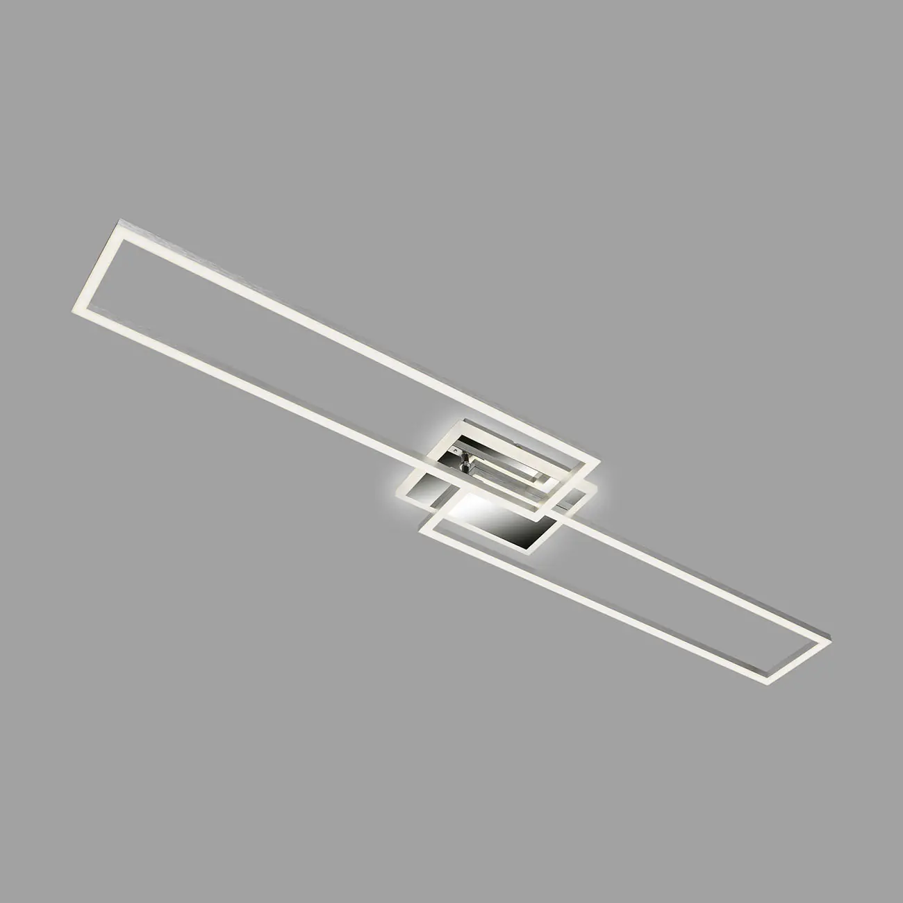 Briloner LED-Deckenleuchte Frame chrom 110 x 24,8 cm CCT dimmbar