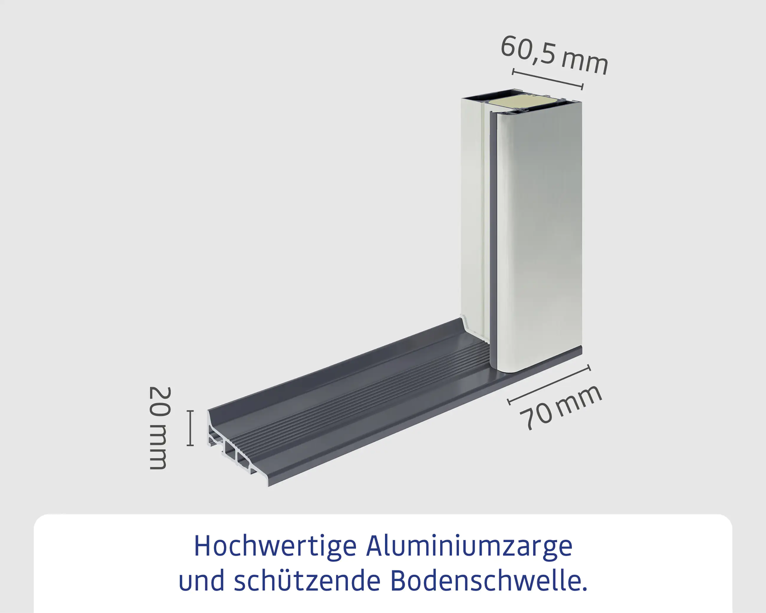 EcoStar Haustür ISOPRO Secur IPS 010 RC2 weißaluminium 110 x 210 cm EcoStar Haustür ISOPRO Secur IPS 010 RC2 weißaluminium 110 x 210 cm