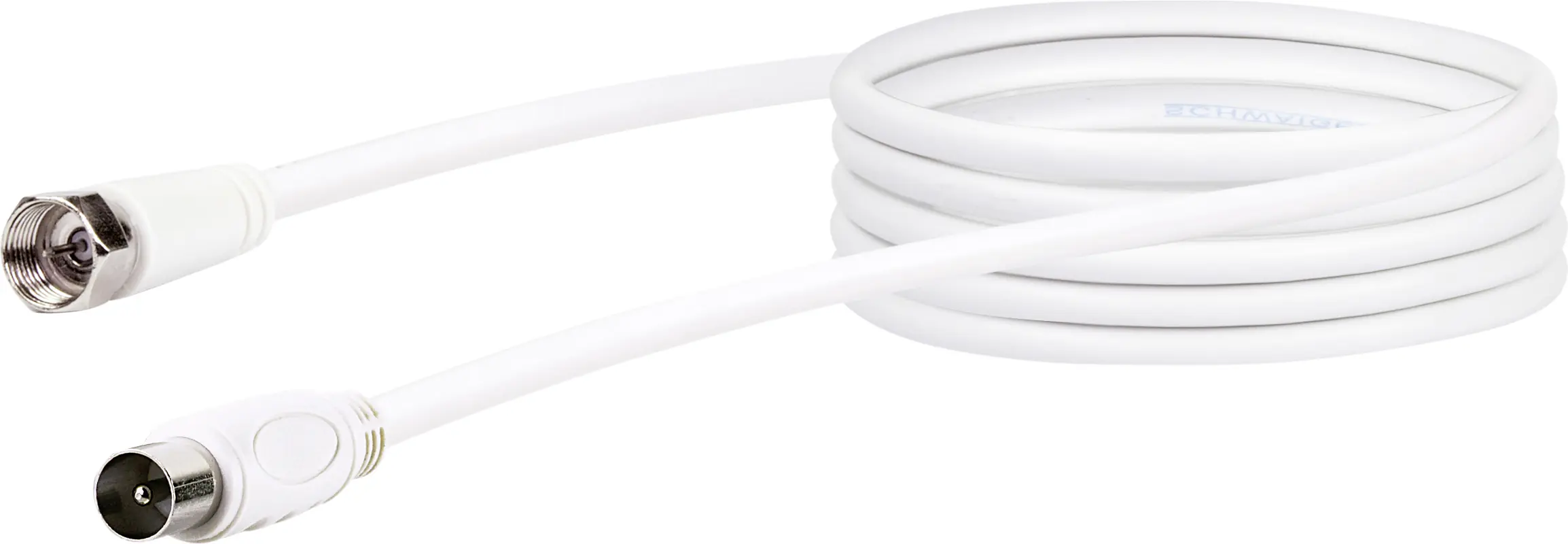 Schwaiger SAT Antennen Adapter Kabel KVCK161 532 (75dB) F IEC weiß, 3,0m, 1x F Stecker / 1x IEC Stec