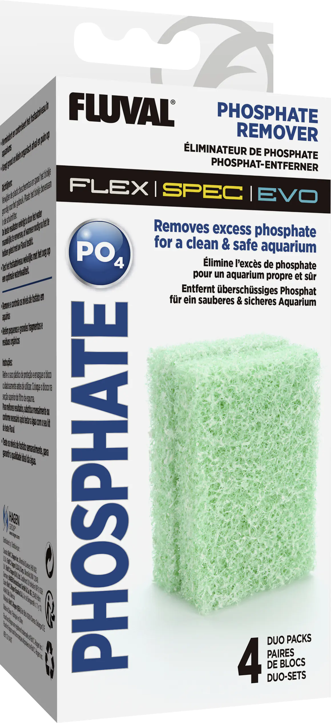 Fluval Phosphat Entferner für Flex Spec Aquarien 4 Stück