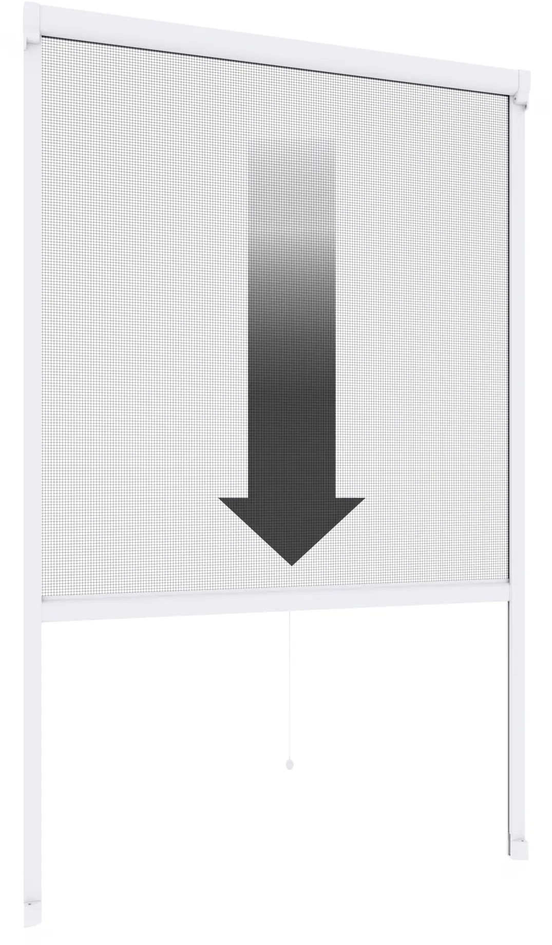 Windhager IS Maßrollo Fenster bis 160 x 160 cm schwarz/weiß