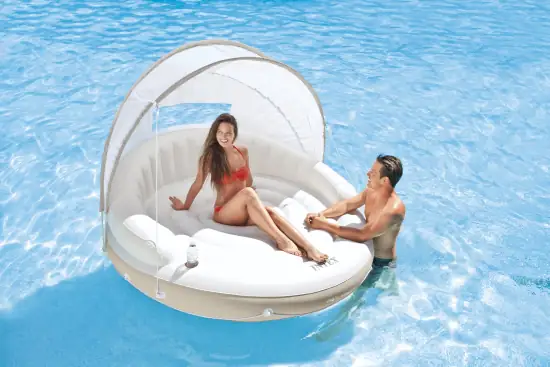 Intex Liege Canopy Island Ø 199 x 150 cm , weiß