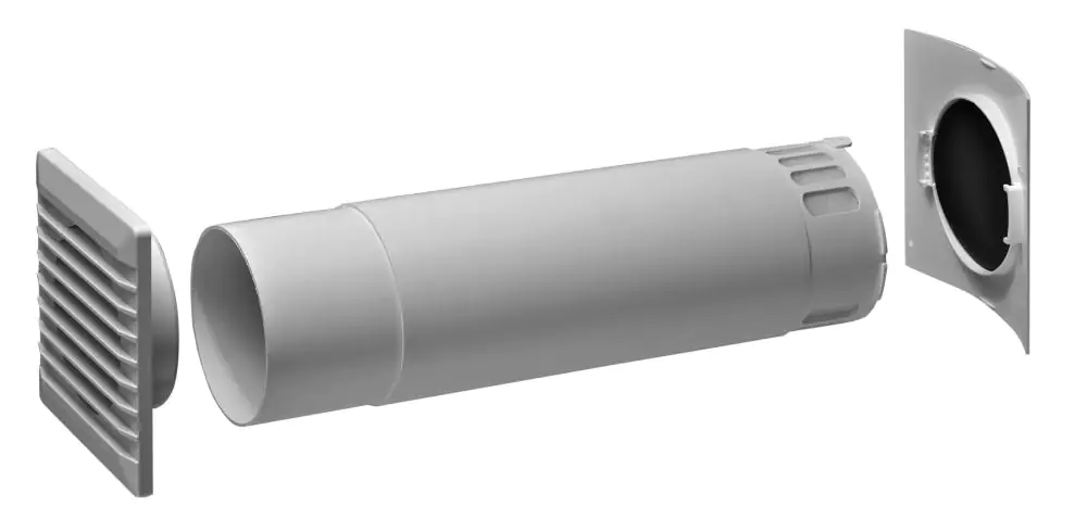 Marley Lüftung Zuluftkanal mit Pollenschutz, weiß