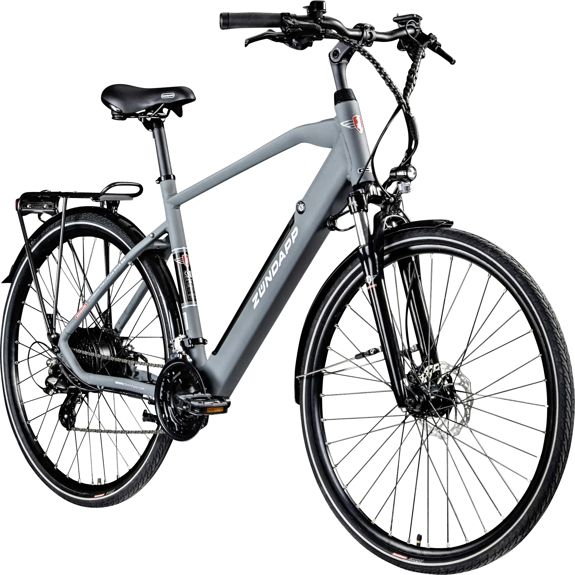 Zündapp E-Bike Trekking Z810 Herren 28 Zoll 24-Gang 417 Wh grau