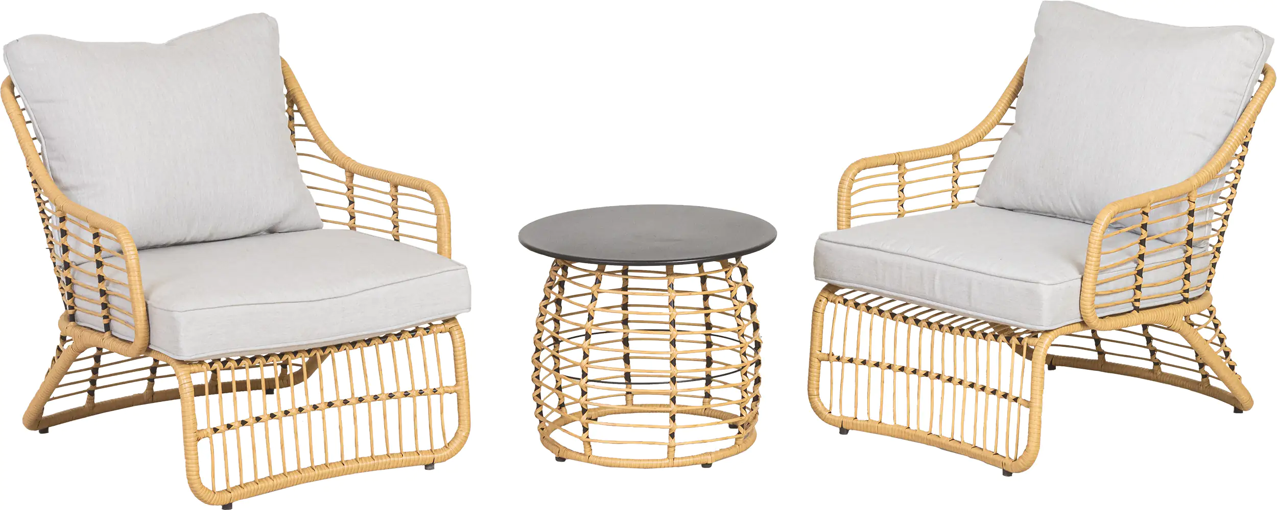 4333692866804 TrendLine Balkonset Lucera 3-teilig inkl. Sitz- und Rückenkissen