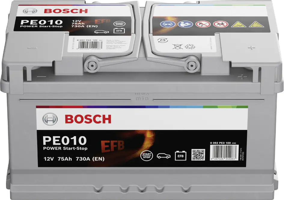 Bosch Starterbatterie EFB 75Ah 730A PowerLine Bosch Starterbatterie EFB 75Ah 730A PowerLine