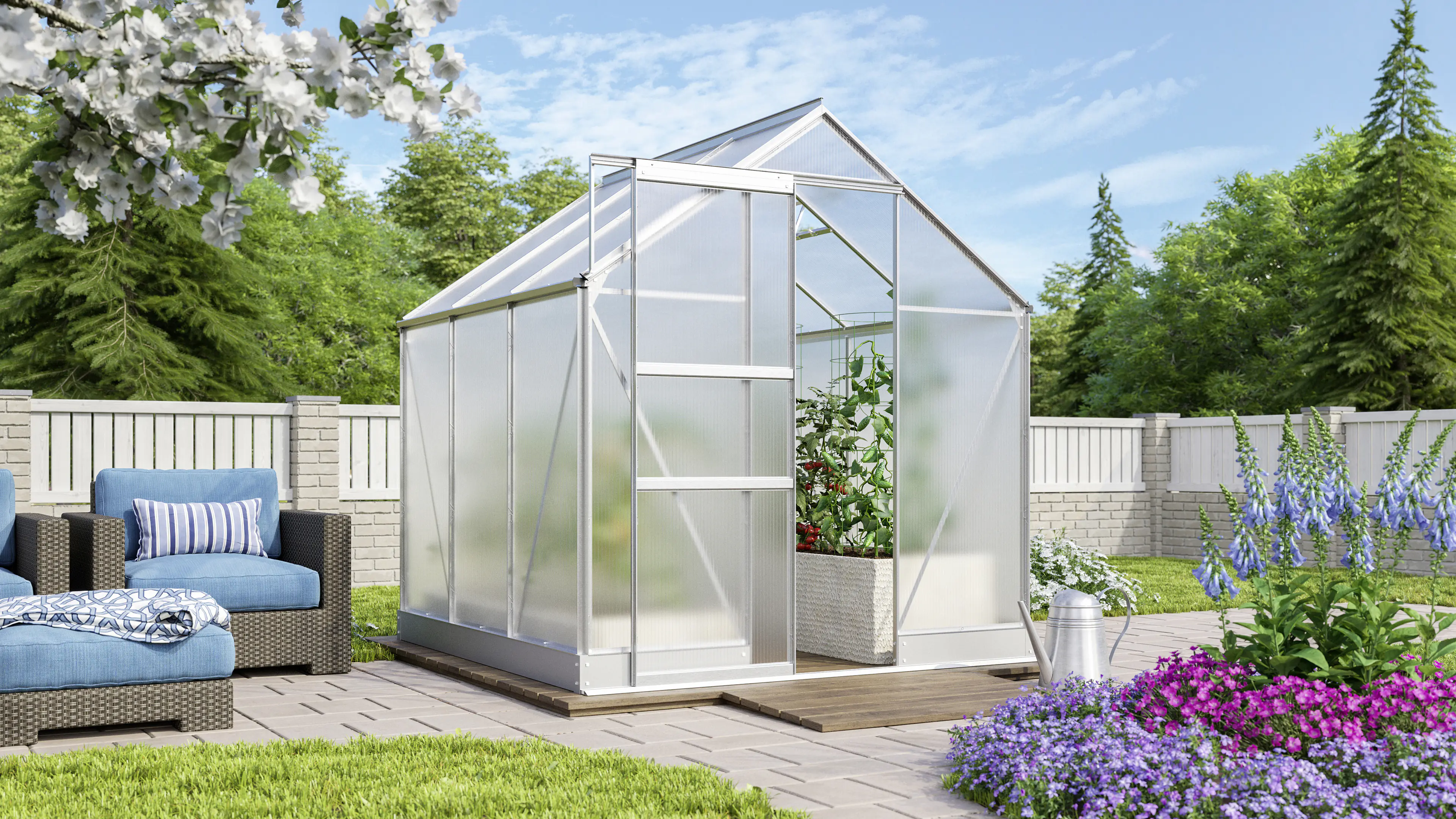 Vitavia Gewächshaus Apollo 3800 194 x 201 cm 6 mm HPK