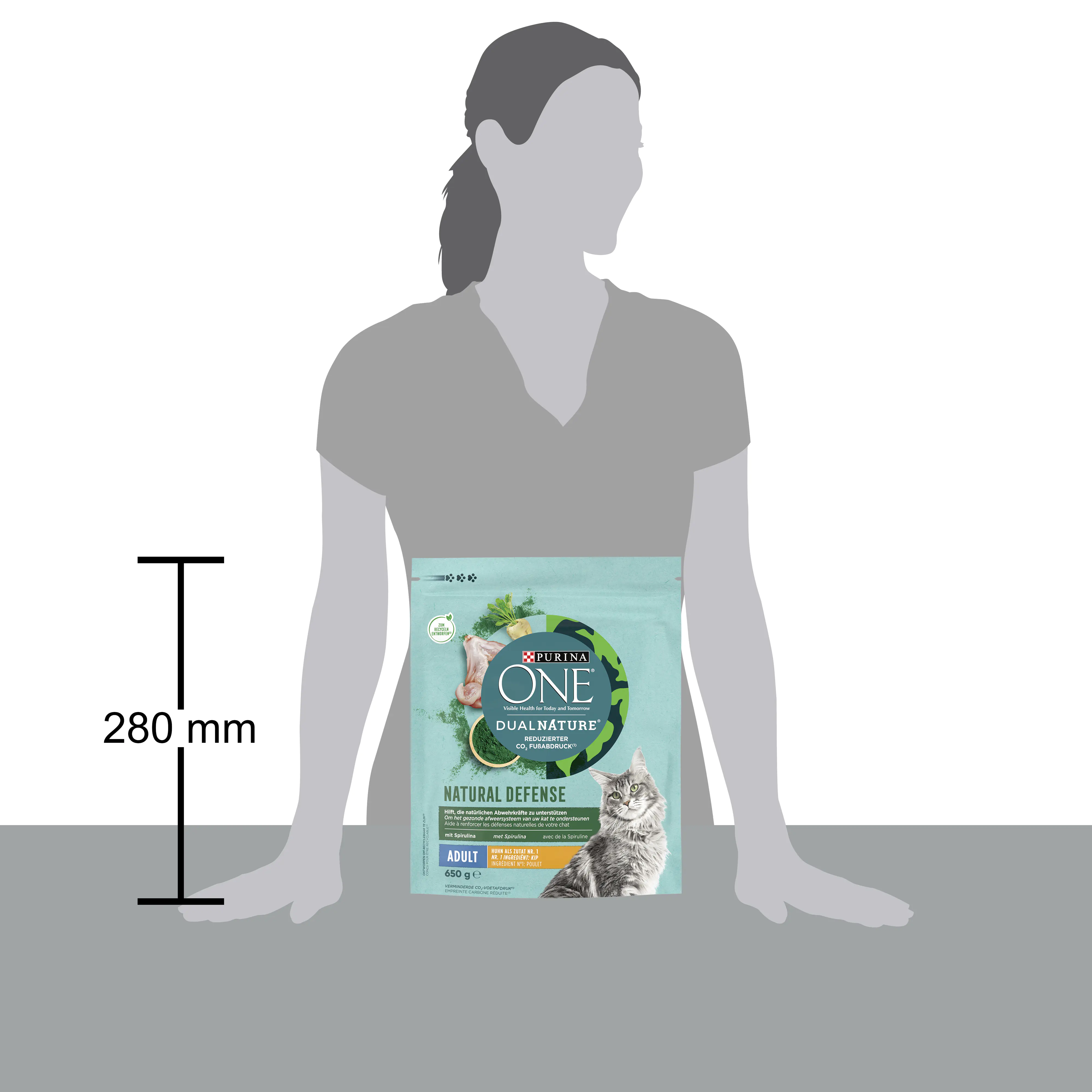 Purina One Katzenfutter DualNature mit Spirulina & Huhn 650 g Purina One Katzenfutter DualNature mit Spirulina & Huhn 650 g